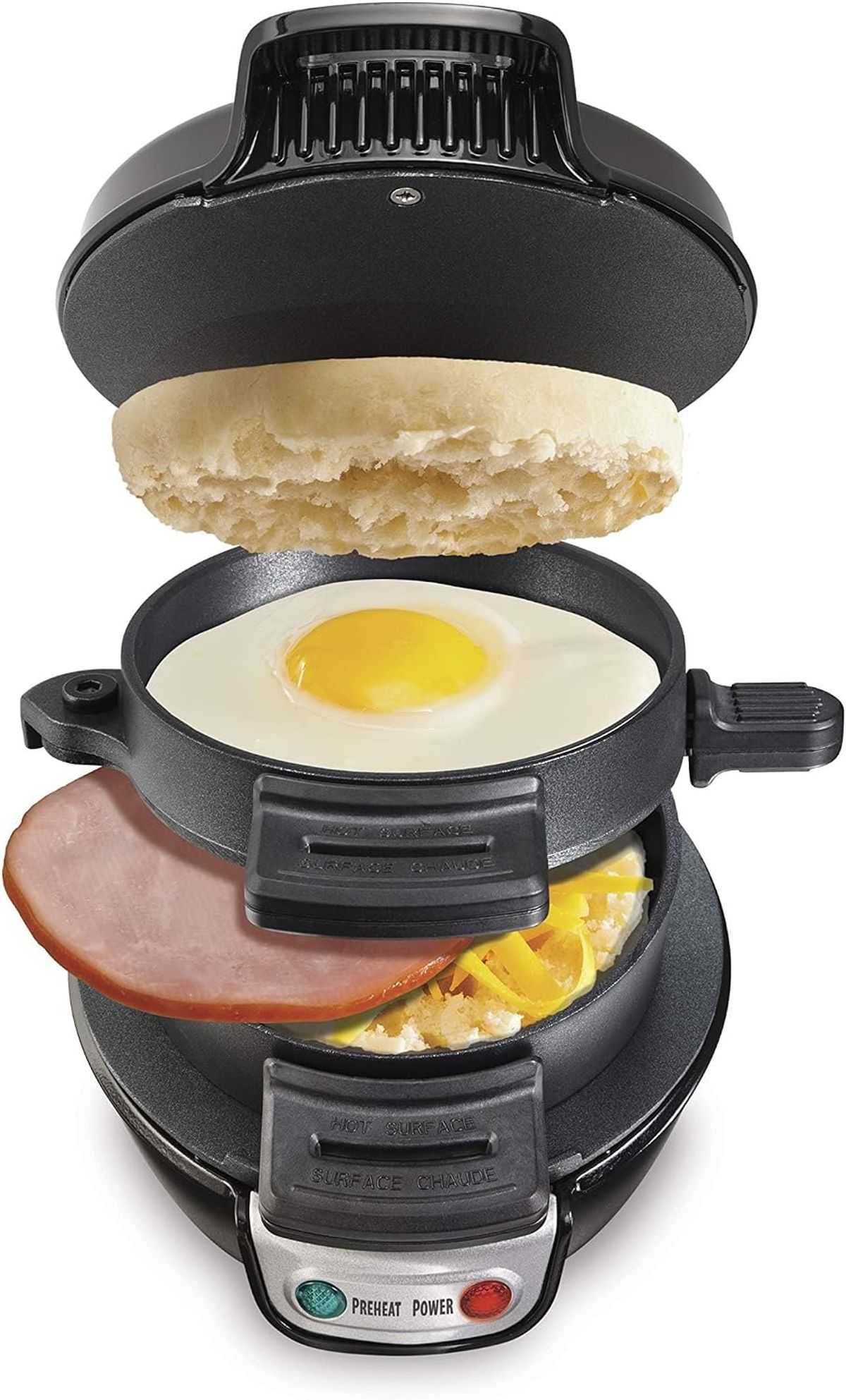 Hamilton Beach Breakfast Sandwich Maker with Egg Cooker Ring