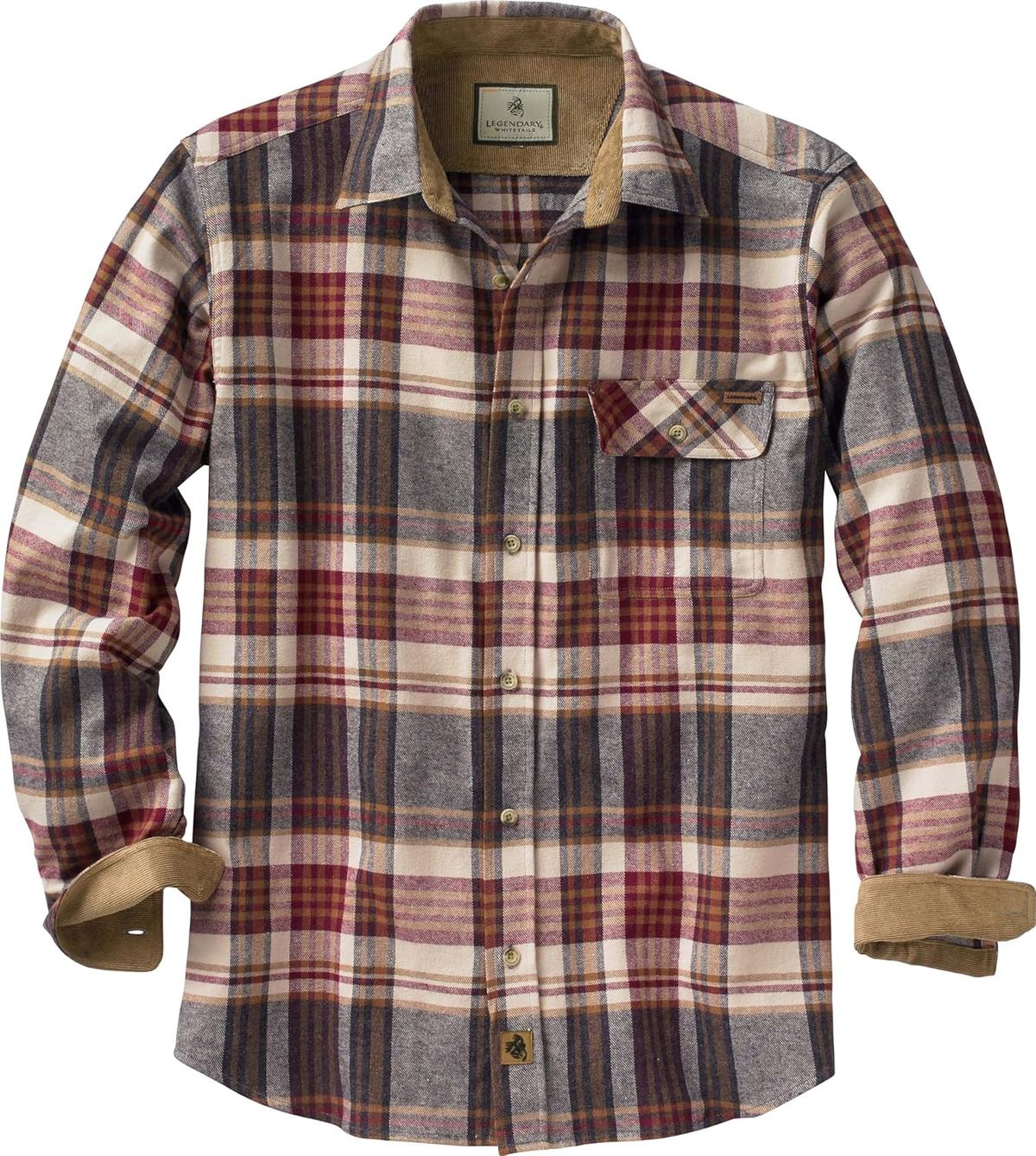 Legendary Whitetails Men's Flannel Long Sleeve Shirt