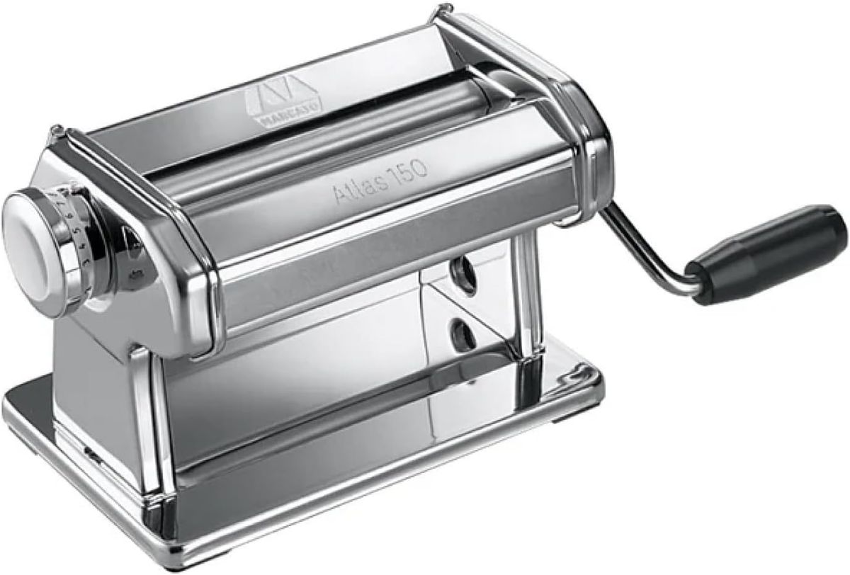 Marcato Atlas 150 Manual Pasta Machine, Chrome Steel