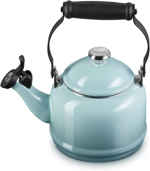 Le Creuset Enamel on Steel Demi Tea Kettle, Sea Salt