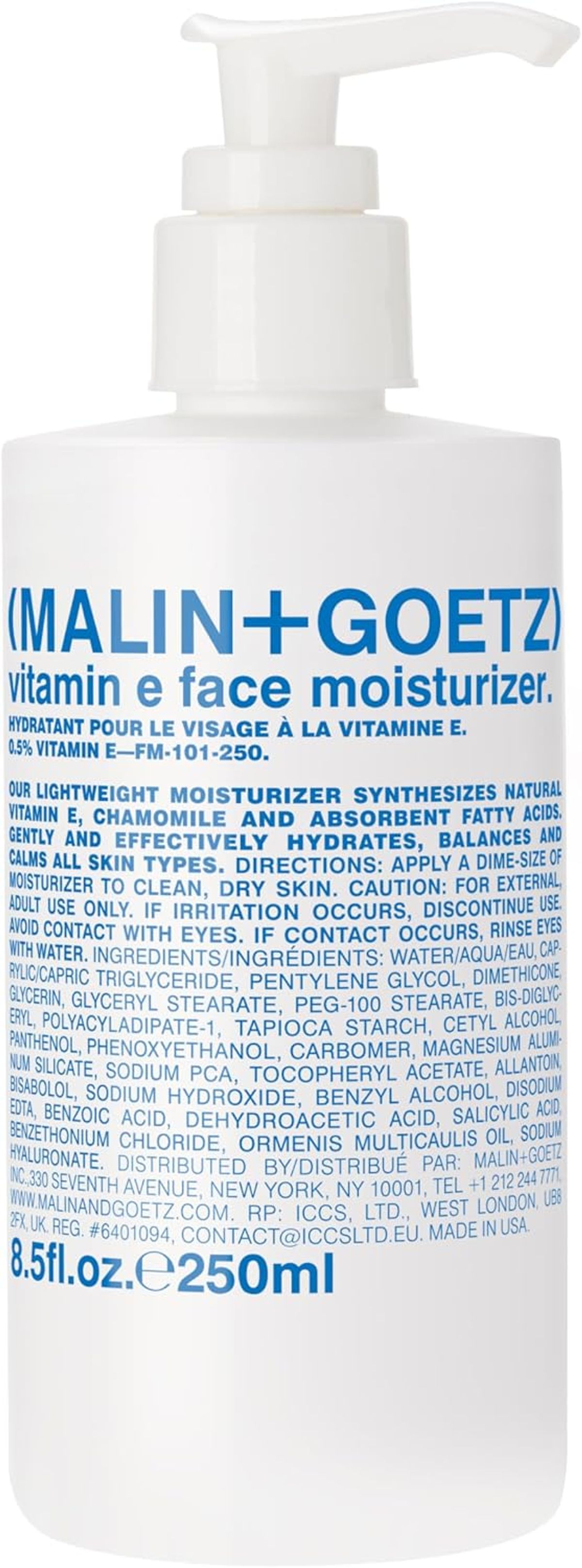 MALIN+GOETZ Vitamin E Face Moisturizer, 4 oz
