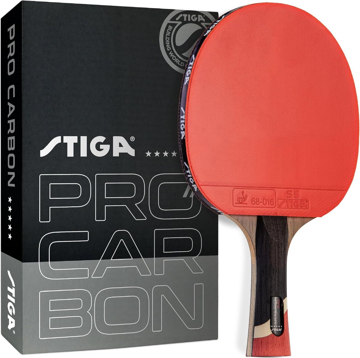 STIGA Pro Carbon + Raptor Table Tennis Racket Set