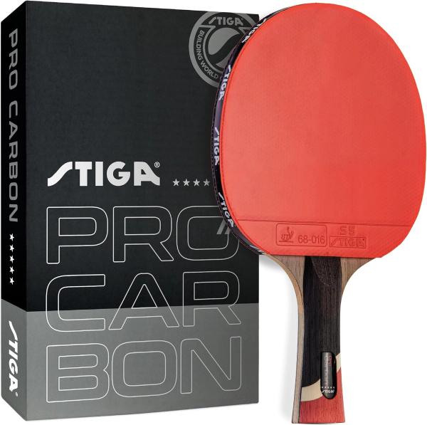 STIGA Pro Carbon + Raptor Table Tennis Racket Set