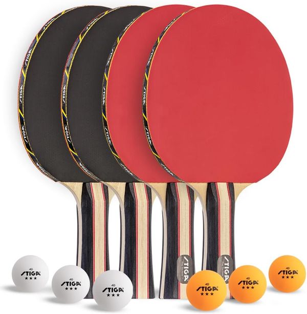 STIGA Performance Ping Pong Paddle Set, 2 or 4 Player