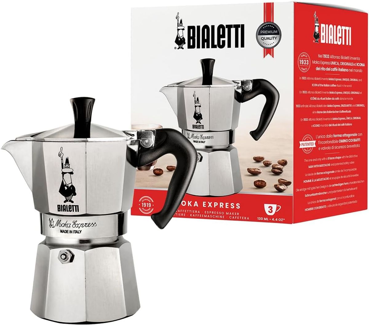 Bialetti Moka Express Stovetop Espresso Maker