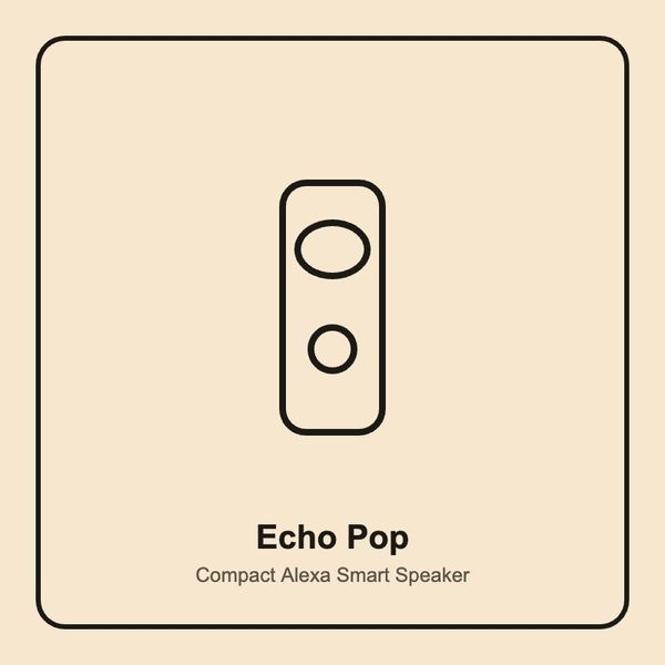 Echo Pop (Charcoal) Smart Speaker with Alexa
