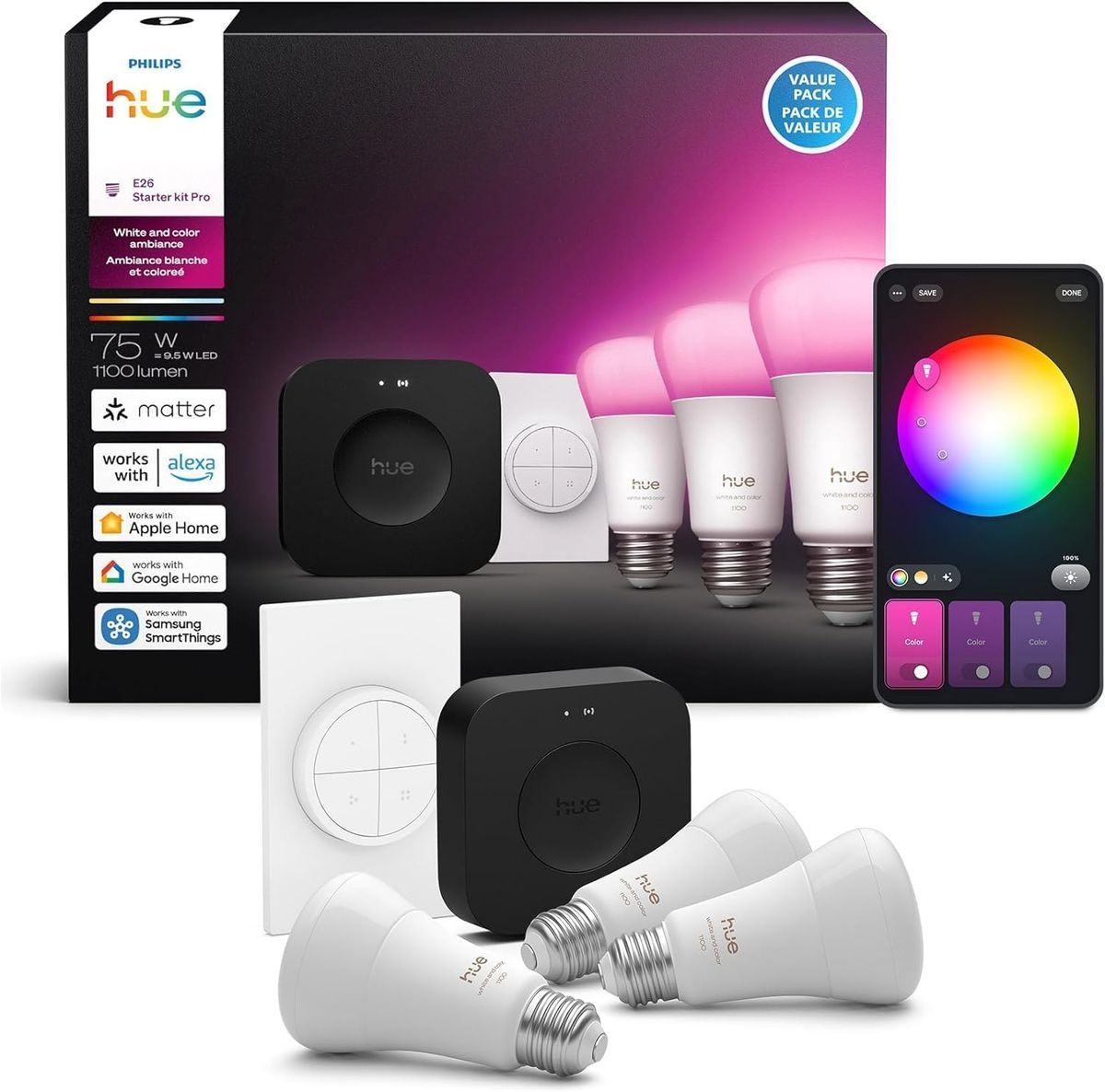 Philips Hue Smart Lighting Starter Kit