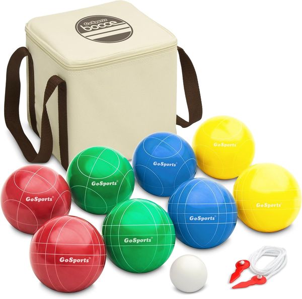GoSports 90mm Bocce Ball Set with Carrying Case