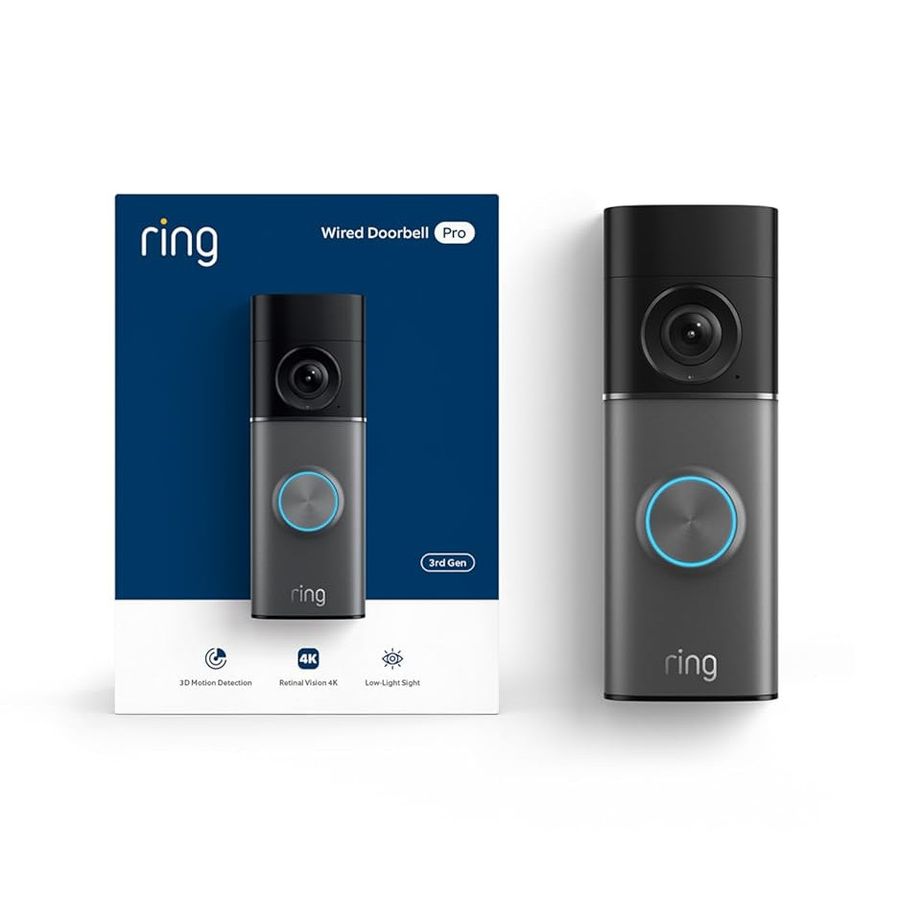 Ring 4K Wired Doorbell Pro (newest model), Home or business security Camera
