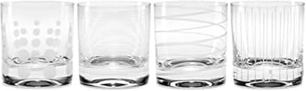 Mikasa Cheers Double Old Fashioned Glasses, Set of 4