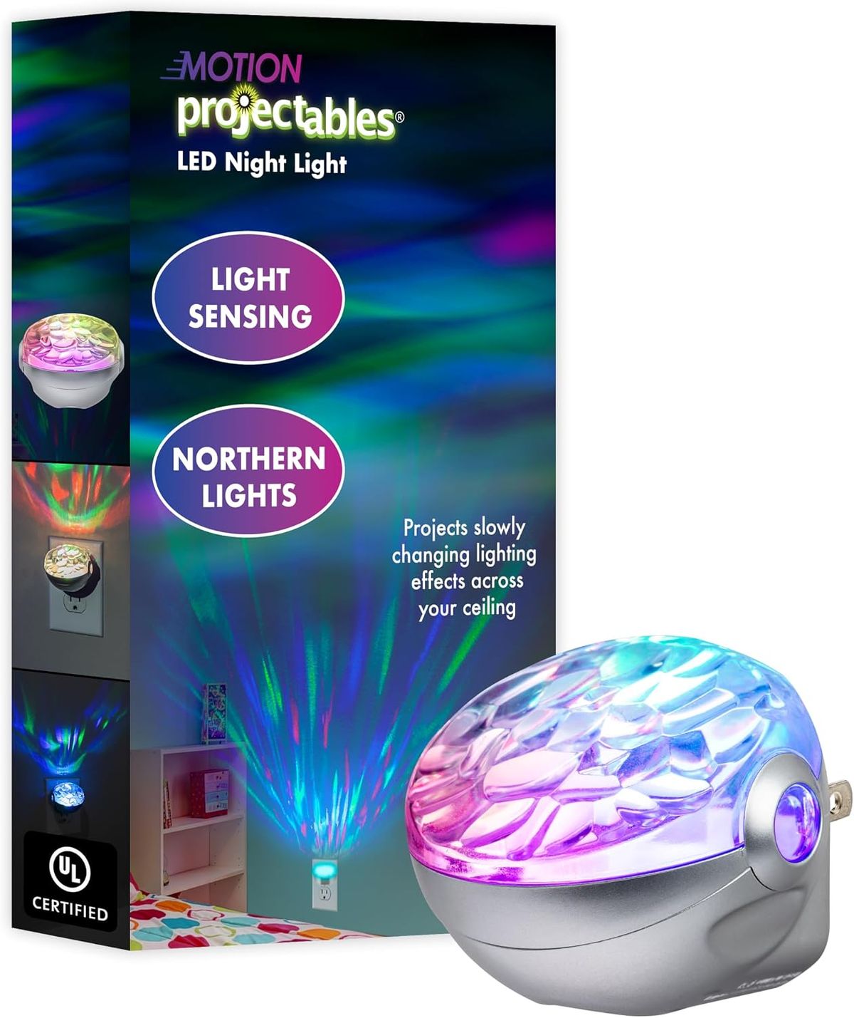 Projectables Galaxy Projector Night Light, Northern Lights