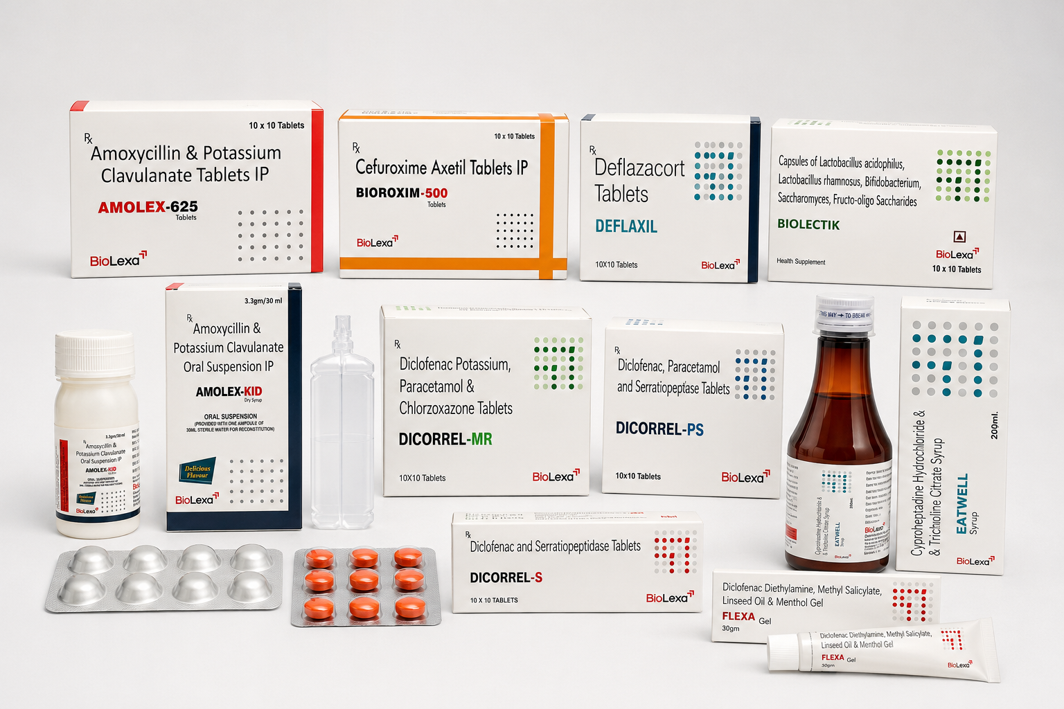 Wide product range of biolexa