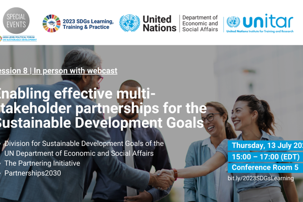 Enabling effective multi-stakeholder partnerships for the Sustainable Development Goals