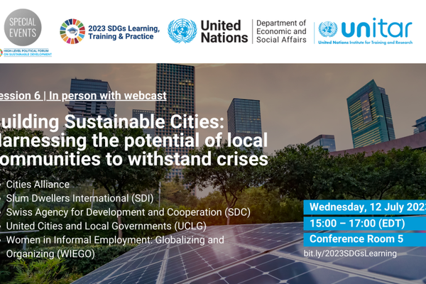 Building Sustainable Cities: Harnessing the potential of local communities to withstand crises