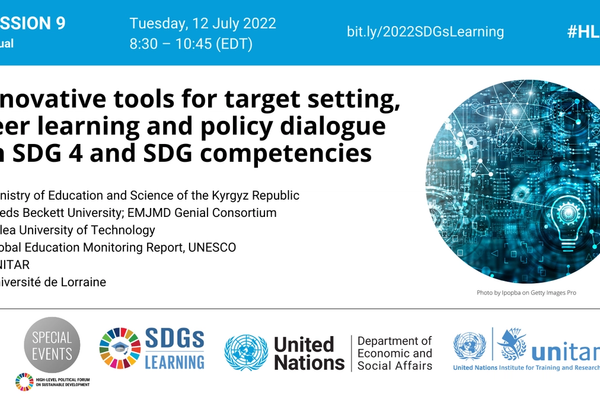 Innovative tools for target setting, peer learning and policy dialogue on SDG 4 and SDG competencies