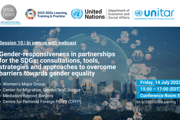 Gender-Responsiveness in Partnerships for the SDGs: consultations, tools, strategies and approaches to overcome barriers towards gender equality