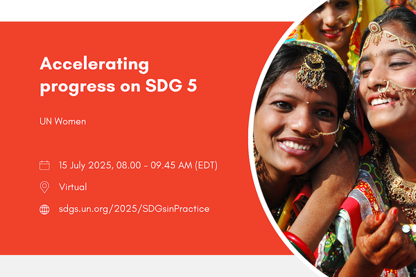 Accelerating progress on SDG 5