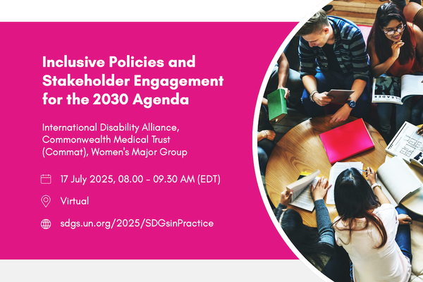 Inclusive Policies and Stakeholder Engagement for the 2030 Agenda