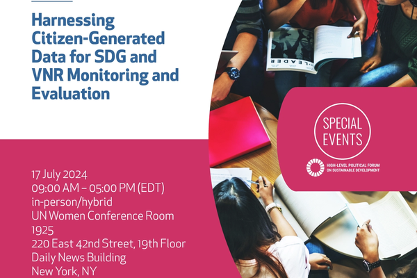 Harnessing Citizen-Generated Data for SDG and VNR Monitoring and Evaluation