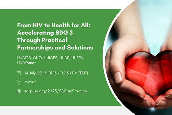 From HIV to Health for All: Accelerating SDG 3 Through Practical Partnerships and Solutions