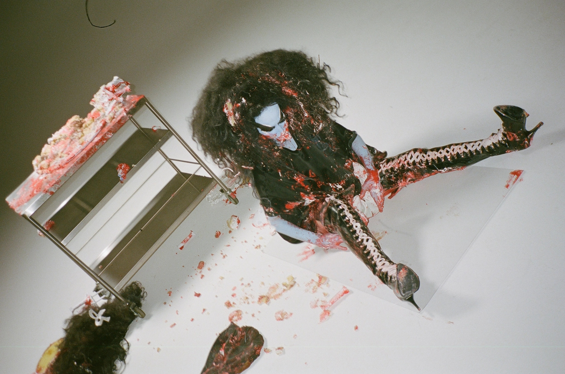 Kembra Pfahler, The Manual of Action BTS © CIRCA. Courtesy of CIRCA and Kembra Pfahler. Photo: Jasper Rischen.