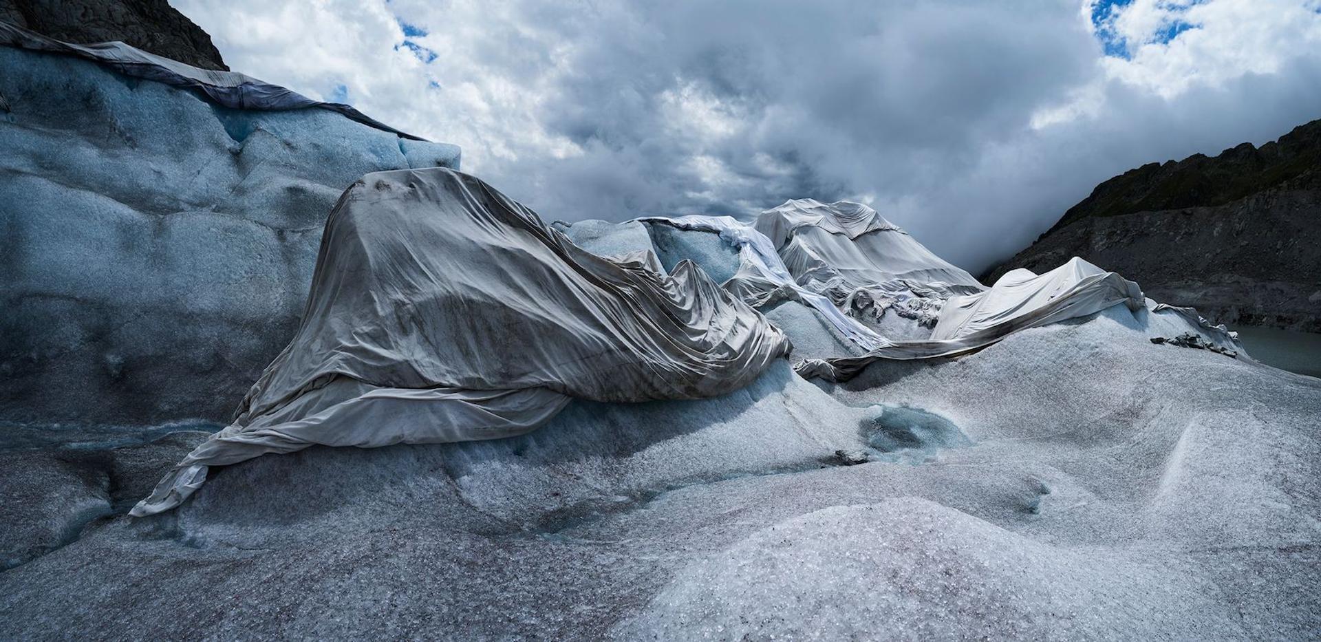 Protect Us From Ourselves: Hansjörg Sahli’s Swaddled Rhône Glacier