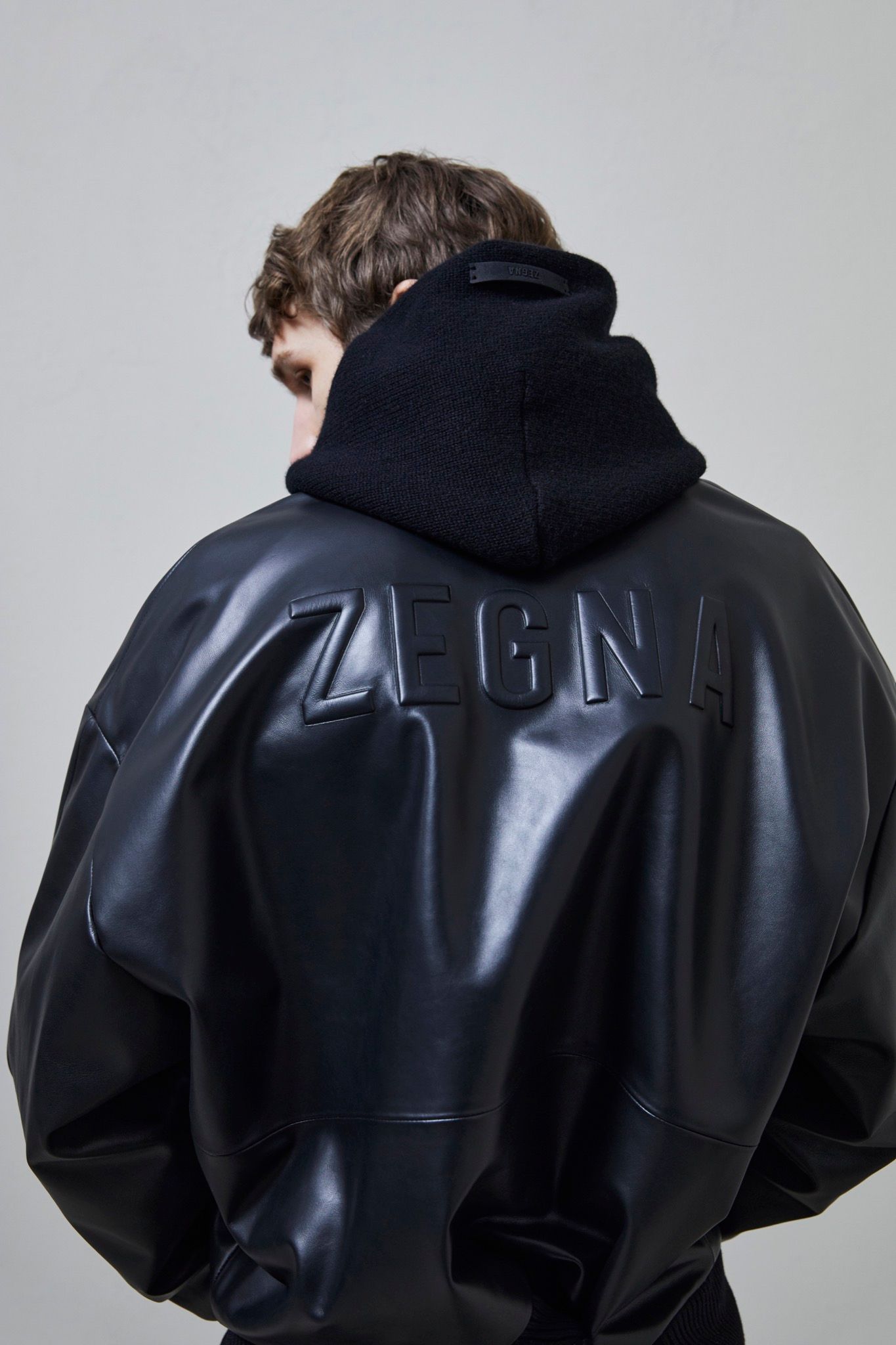fear of god zegna レザージャケット Fear of God Exclusively for Ermenegildo Zegna Double Collar