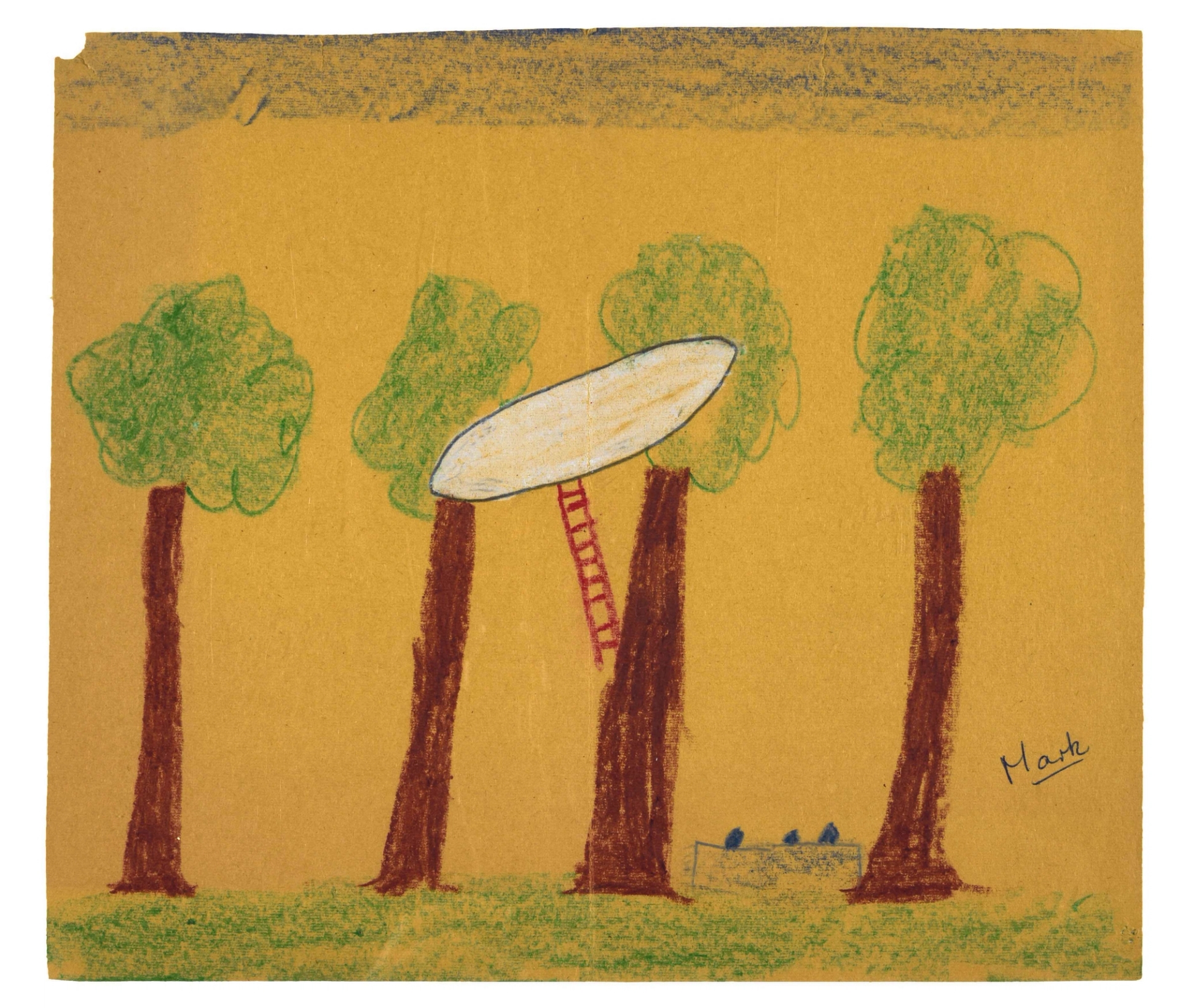 One of a group of drawings seen by children at Upton Priory Junior School in Macclesfield, 1977. Image courtesy of the National Archives.