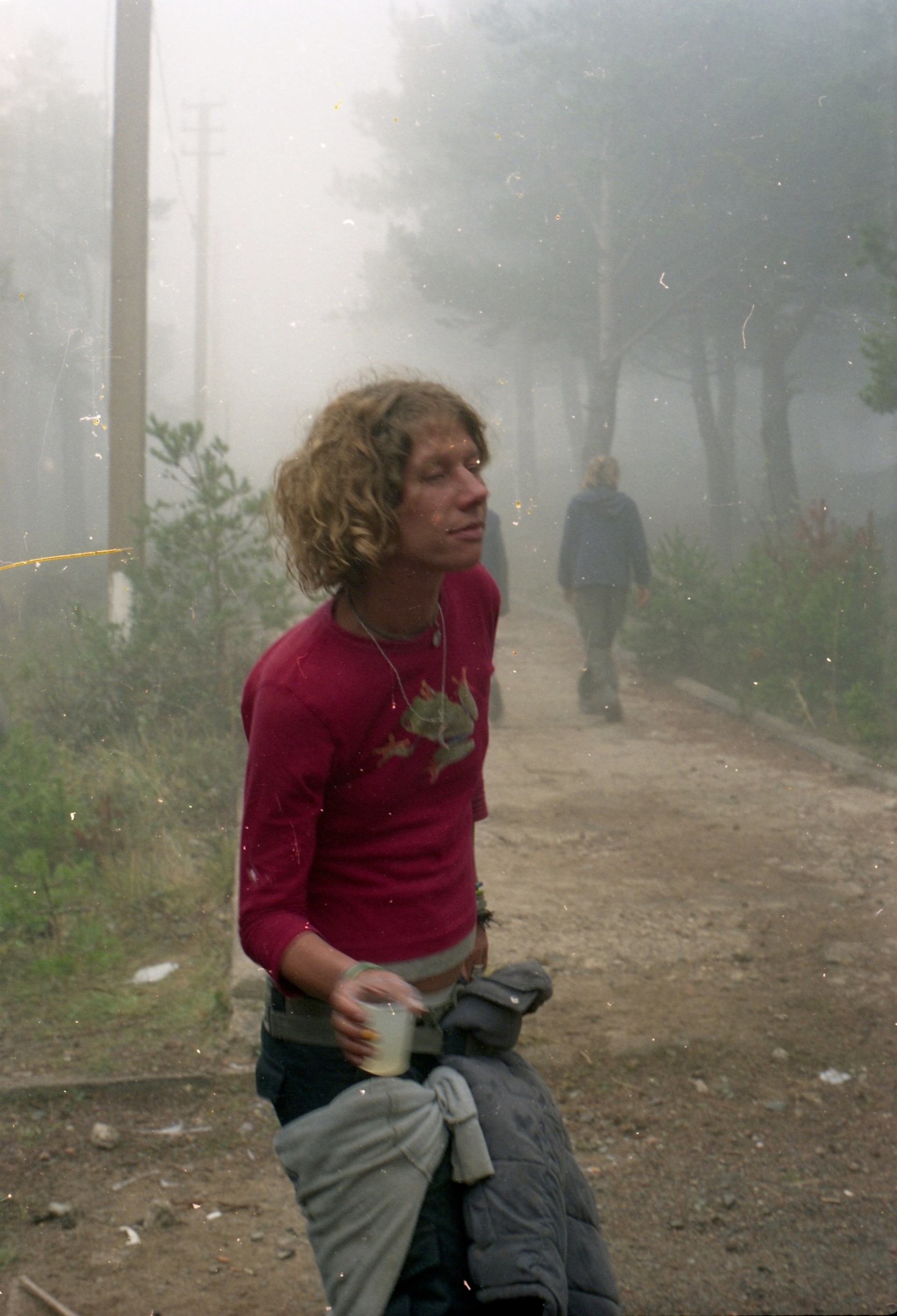Sasha in the mist, near Barcelona, 2003.