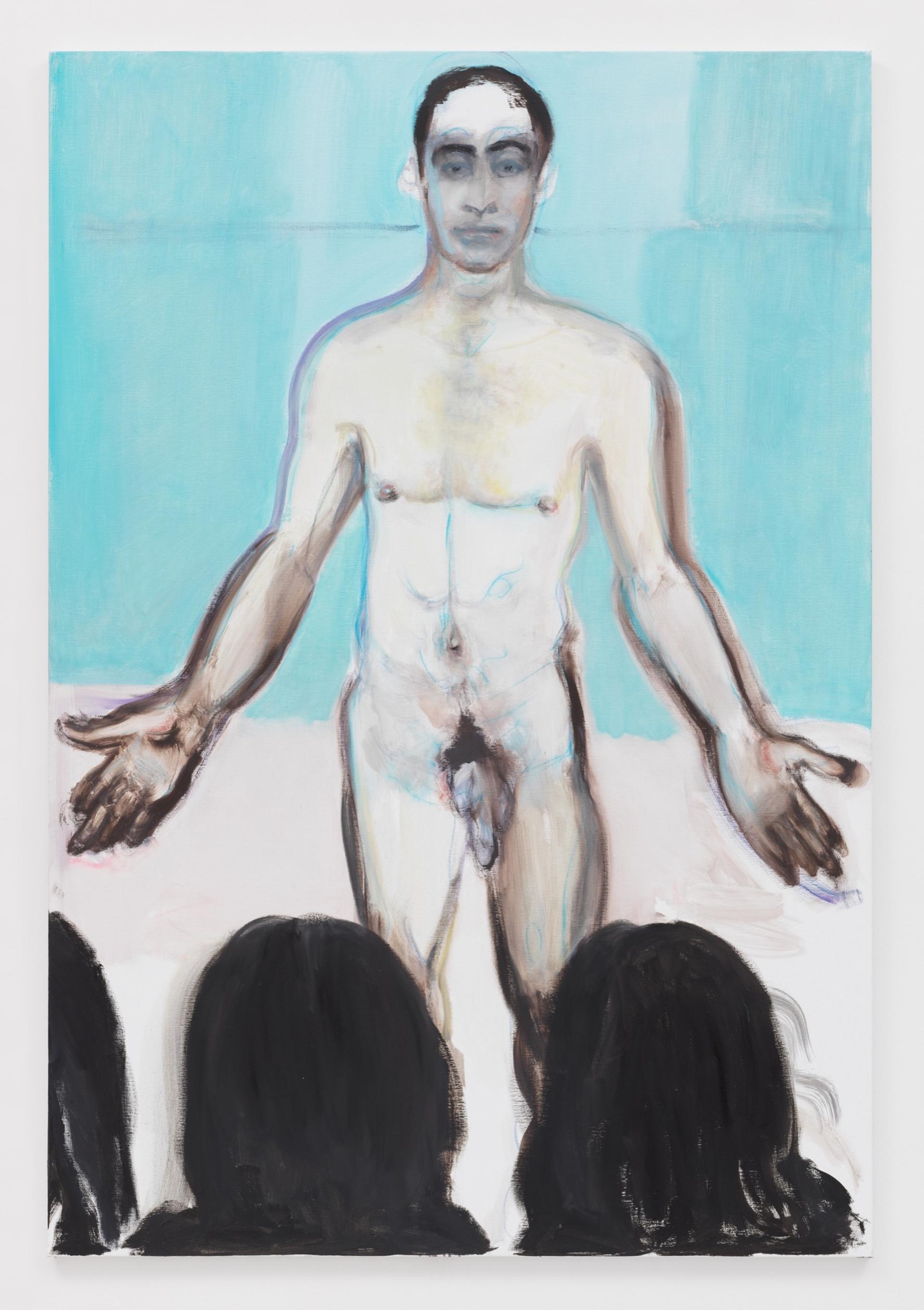 Marlene Dumas 'Amends,' 2018 Oil on canvas Signed, titled, dated, and inscribed verso Image courtesy of David Zwirner