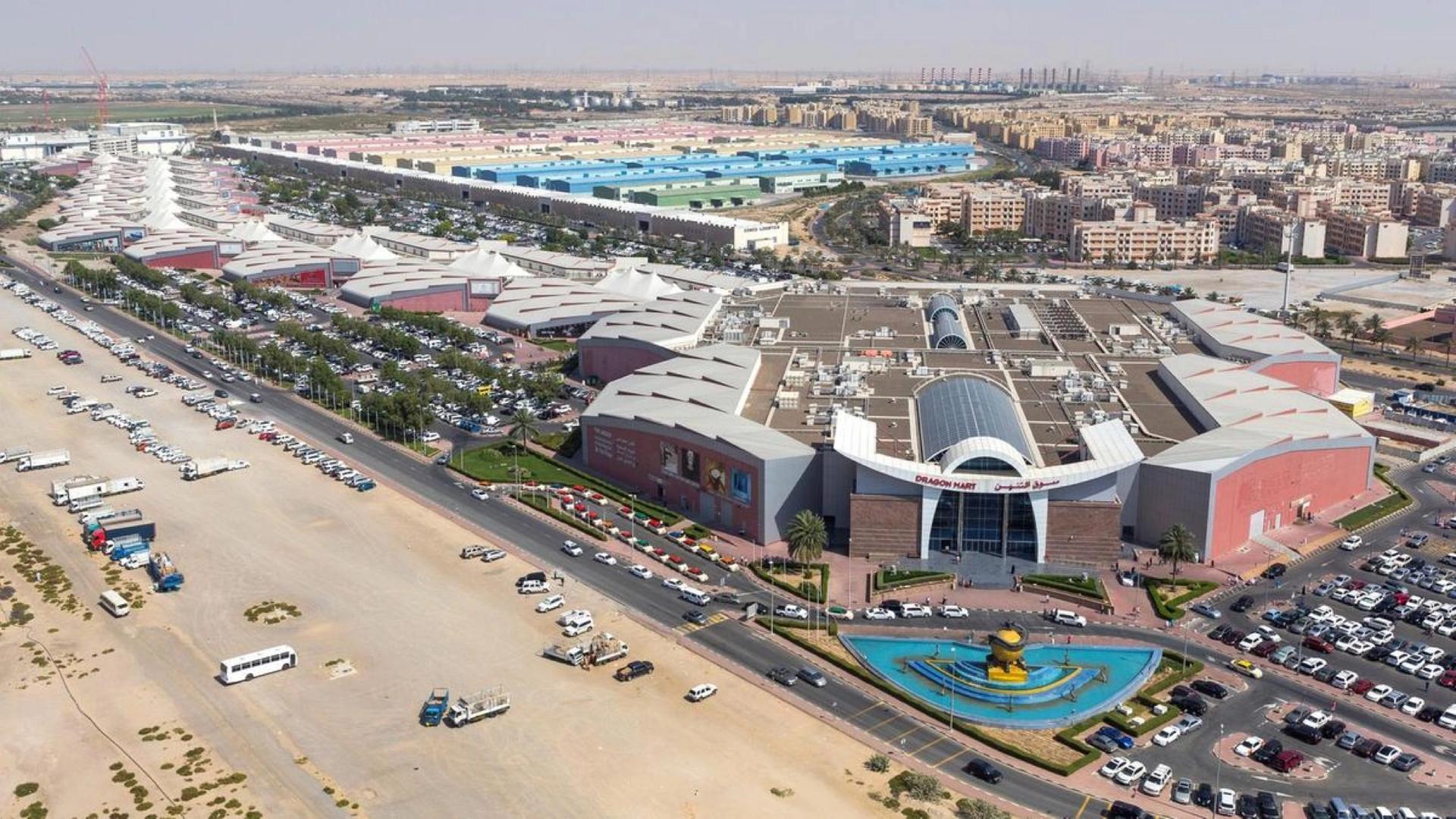 Arial view of Dragon Mart, Dubai – the biggest Chinese trading hub outside China