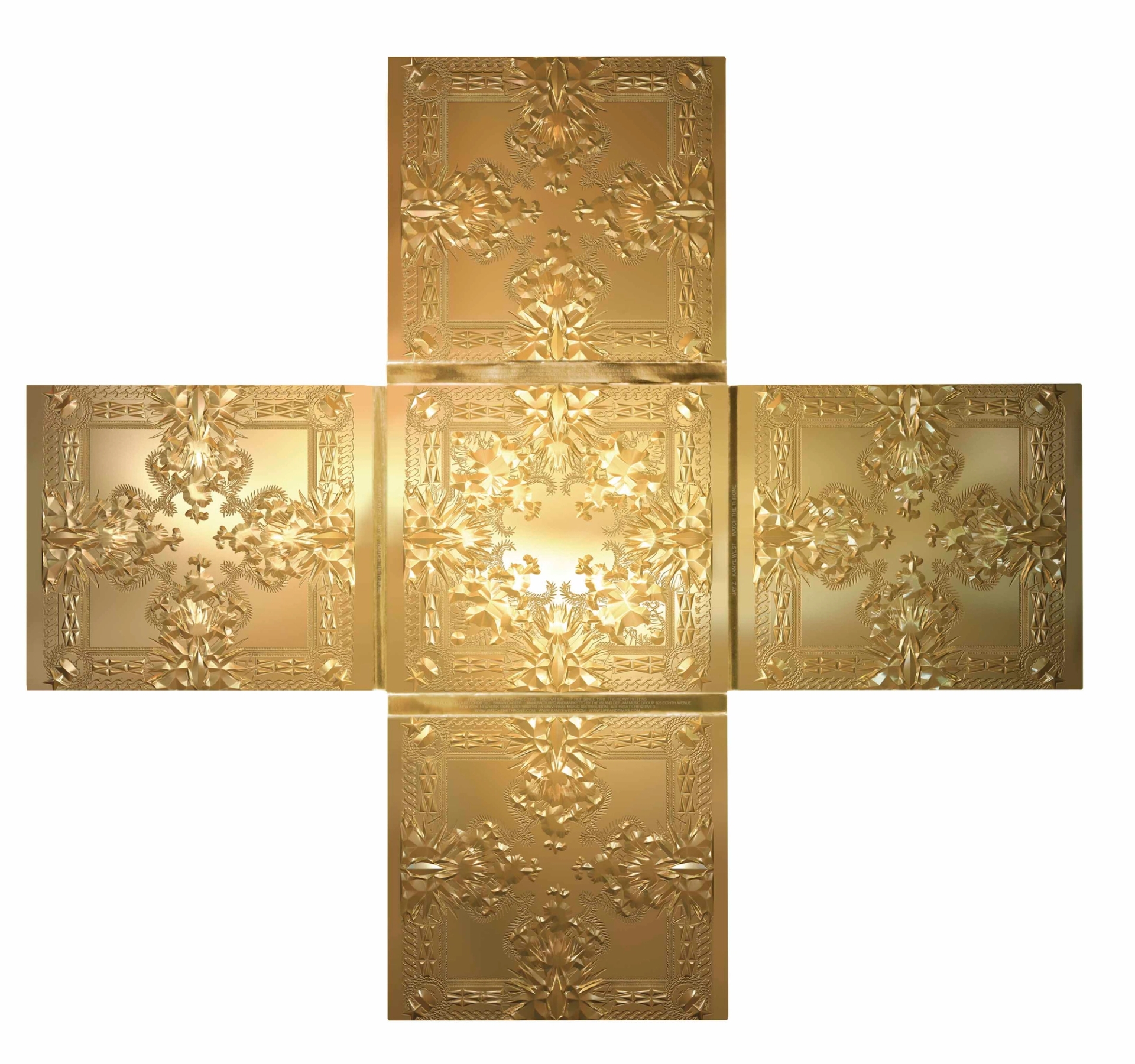 Album cover: Jay-Z and Kanye West, Watch the Throne, 2011 Artistic direction: Riccardo Tisci