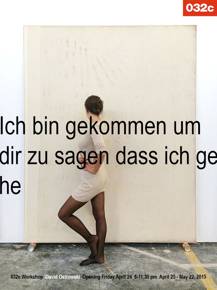 HARMONY KORINE interviews DAVID OSTROWSKI for Ich bin gekommen um dir zu sagen dass ich gehe