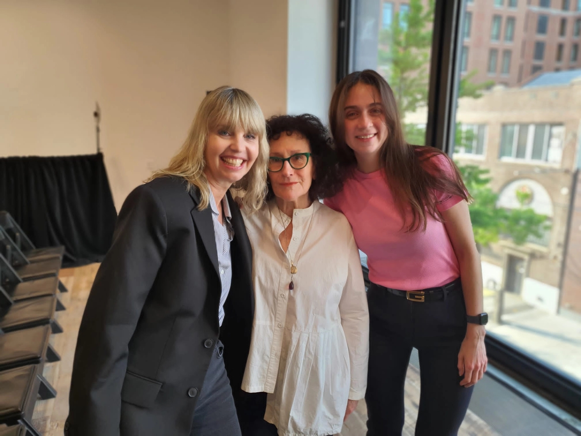 Isabelle with Lynne Tillman and Avery Singer in New York
