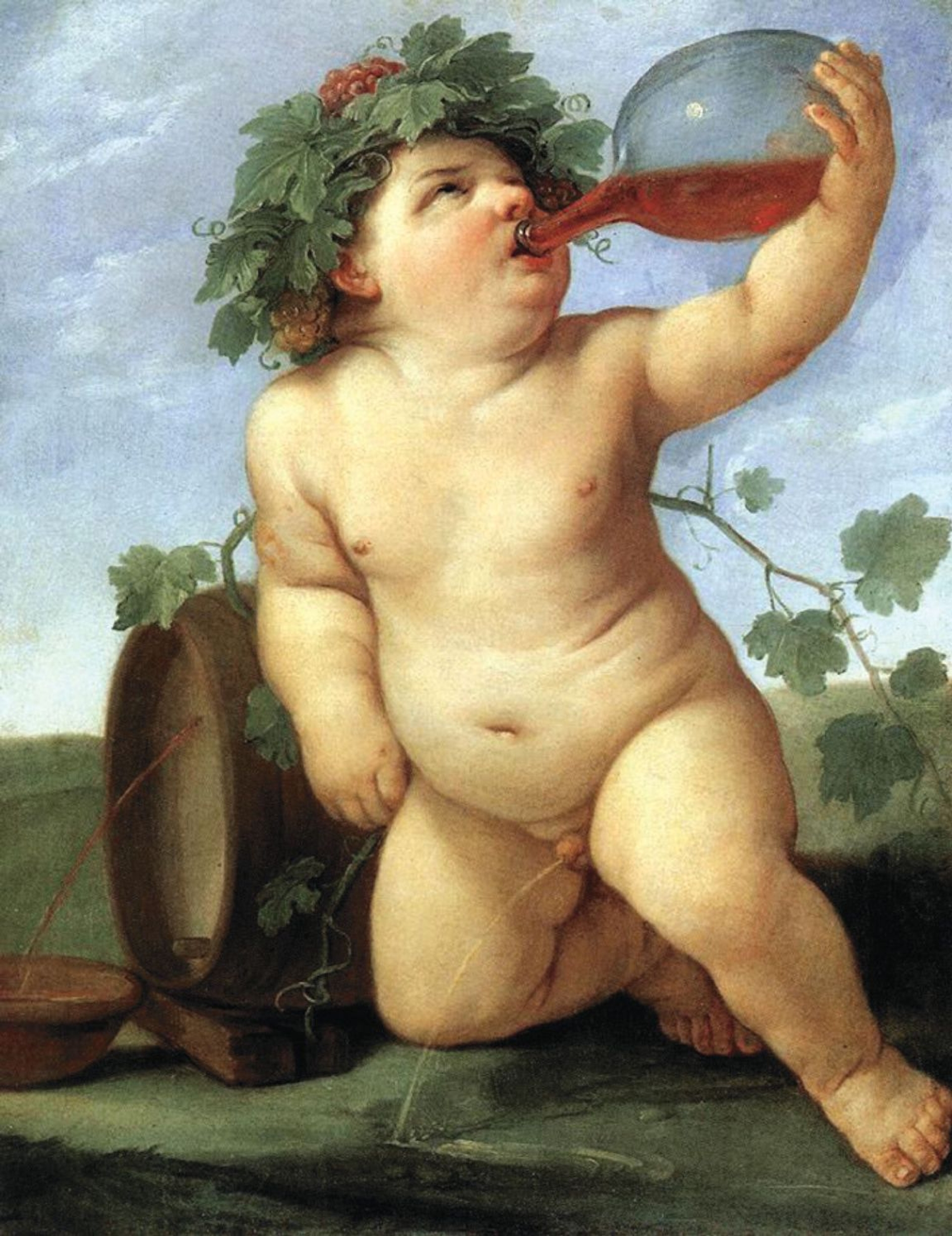 Guido Reni, Drinking Bacchus, c.1623
