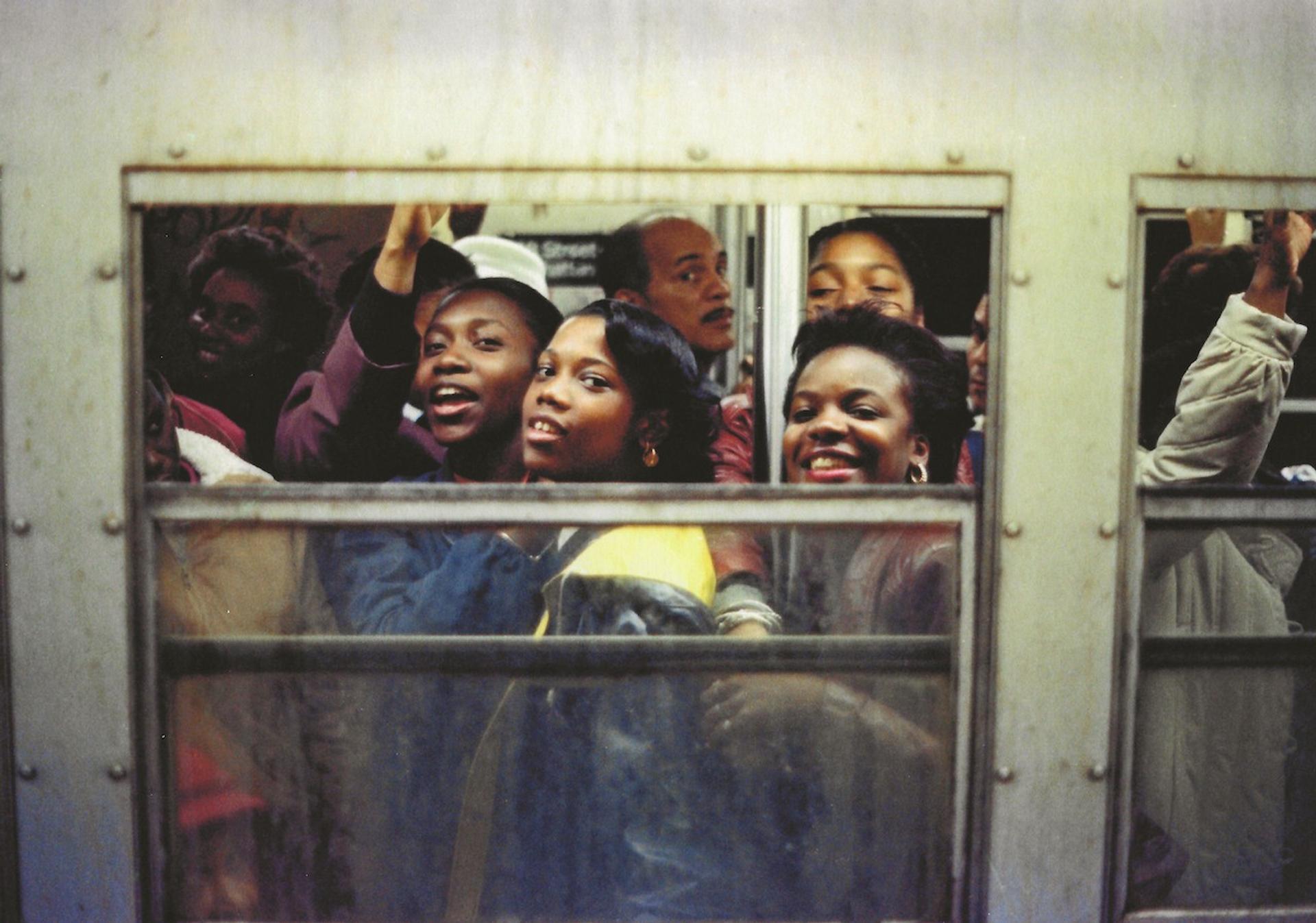 Jamel Shabazz, Rush Hour, Brooklyn, NY. 1980. Collection of the Bronx Museum of the Arts.