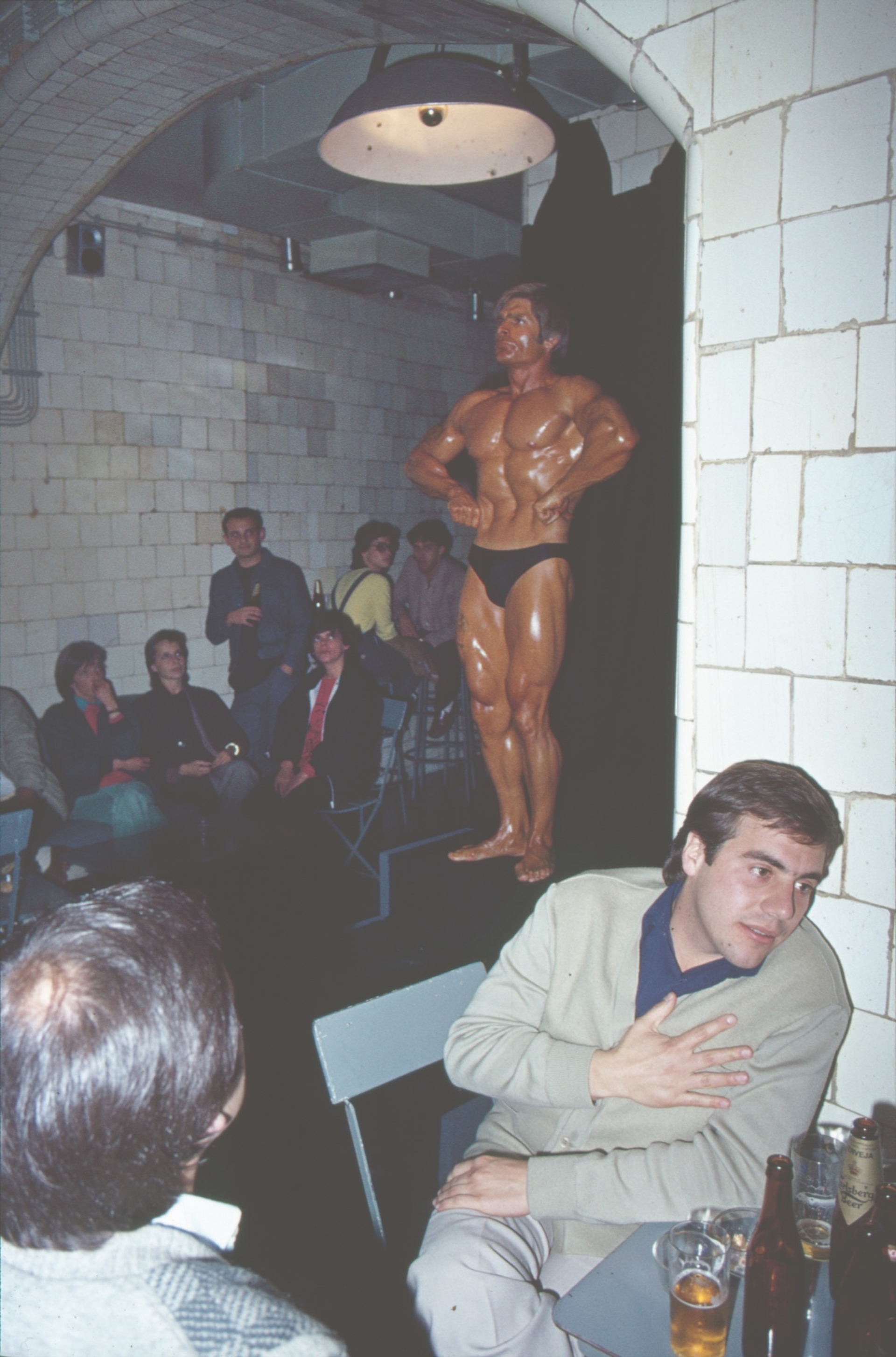 Bodybuilding theme party at Frágil, Lisbon, 1983, photo: José Soares e Nica