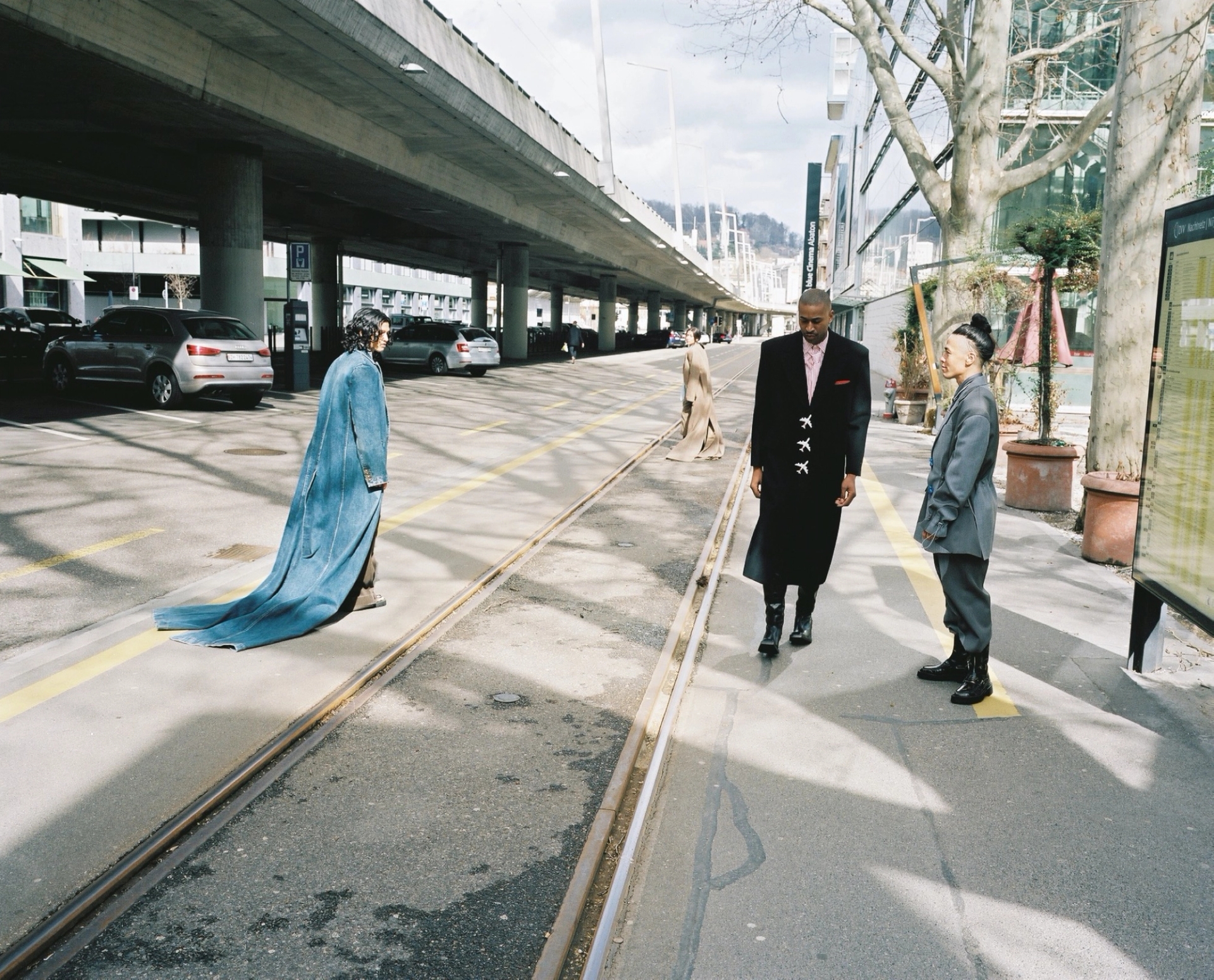 suits, coats, shirts, and pants LOUIS VUITTON shoes CAMPER boots I S E STUDIO