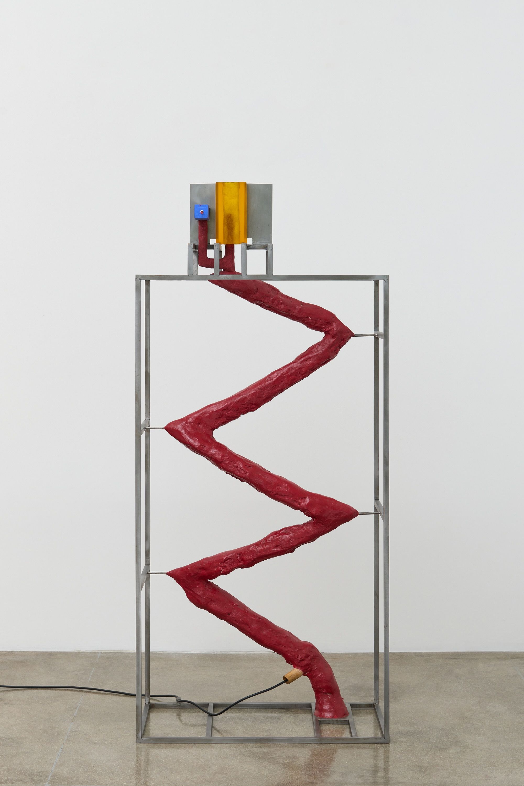 David Lynch, Red Zig-Zag , 2022, The David Lynch Estate, Courtesy of Pace Gallery