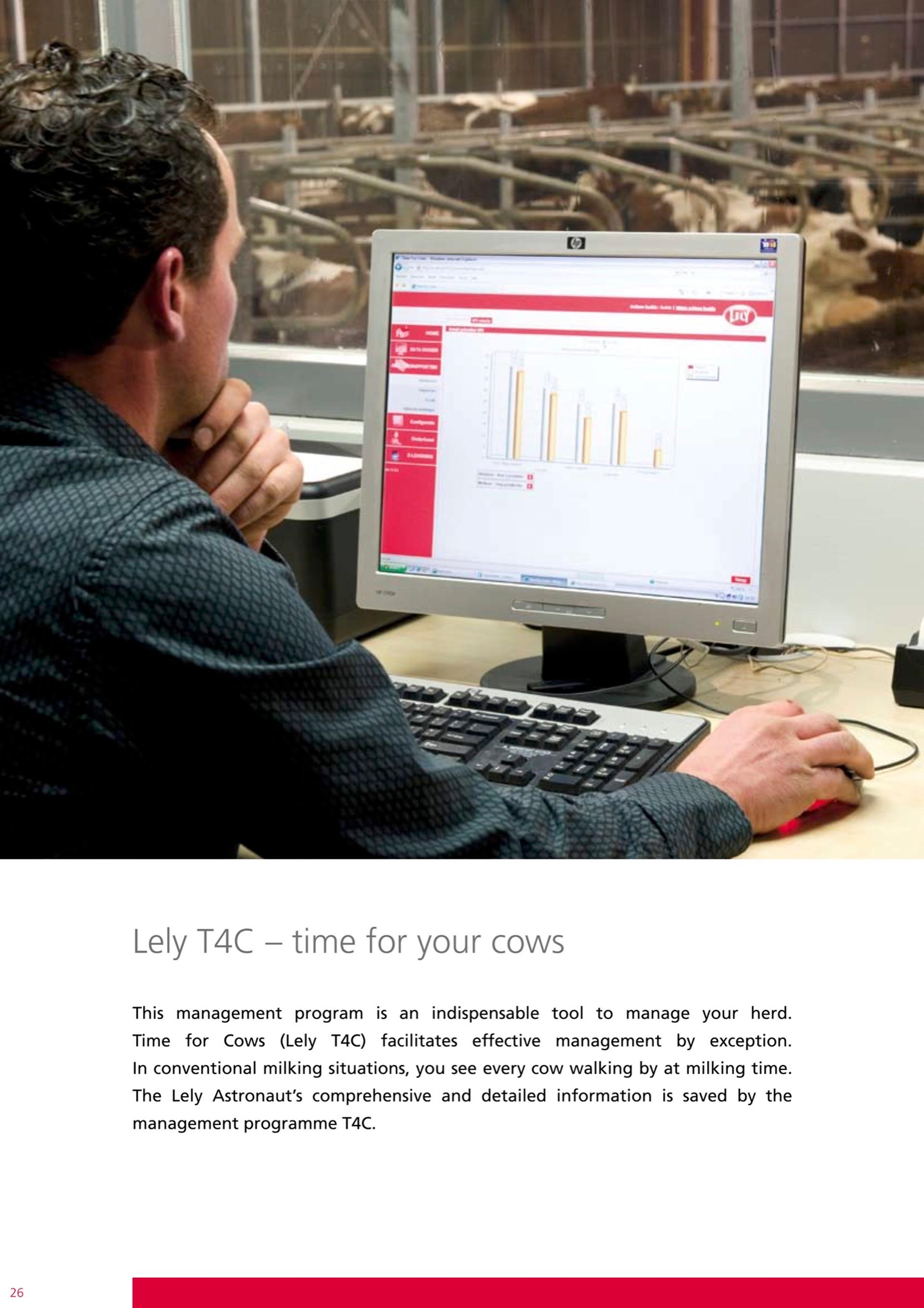 Digital dairy farmer: minimal cow contact.