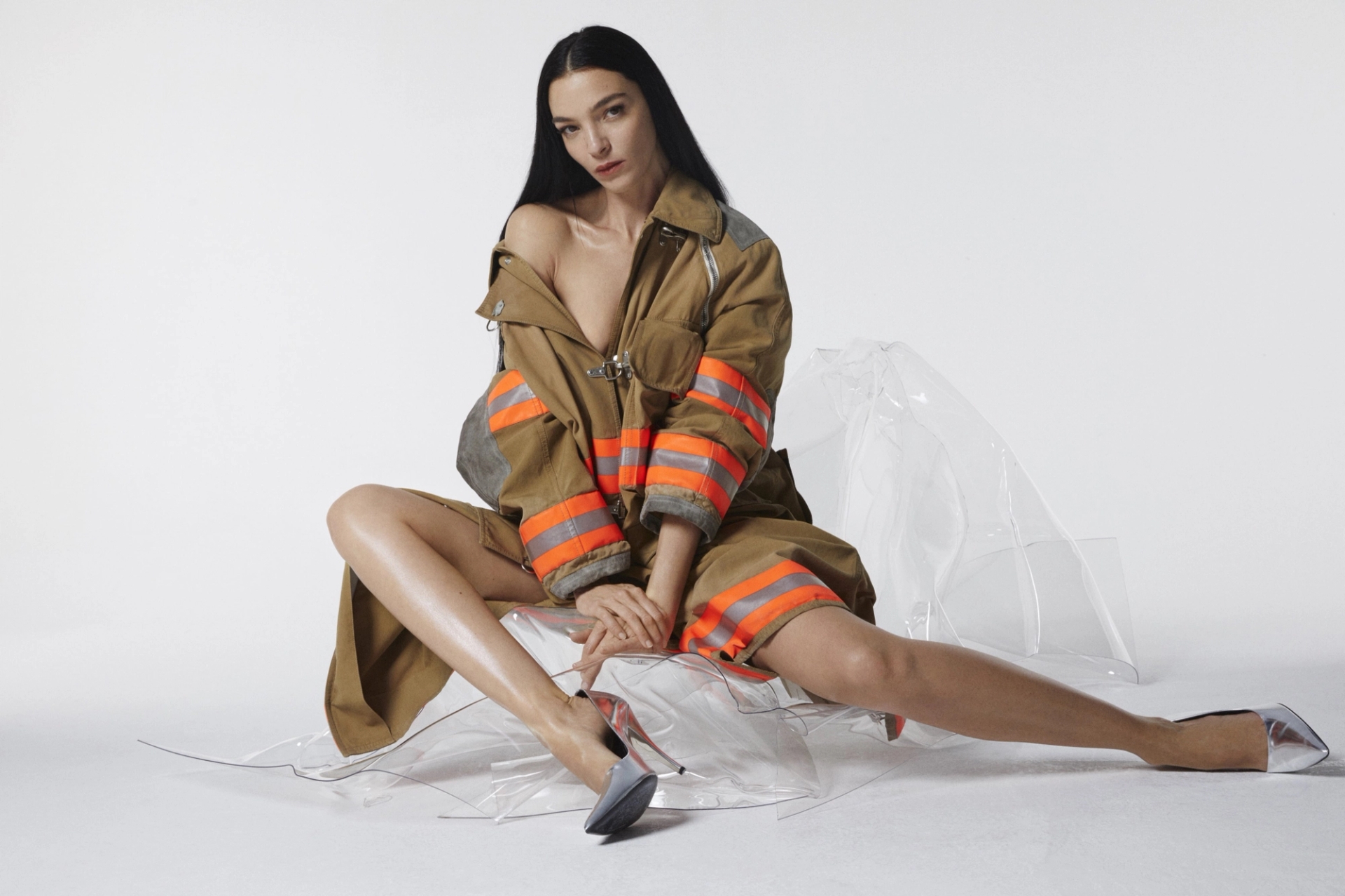 coat and shoes CALVIN KLEIN 205W39NYC