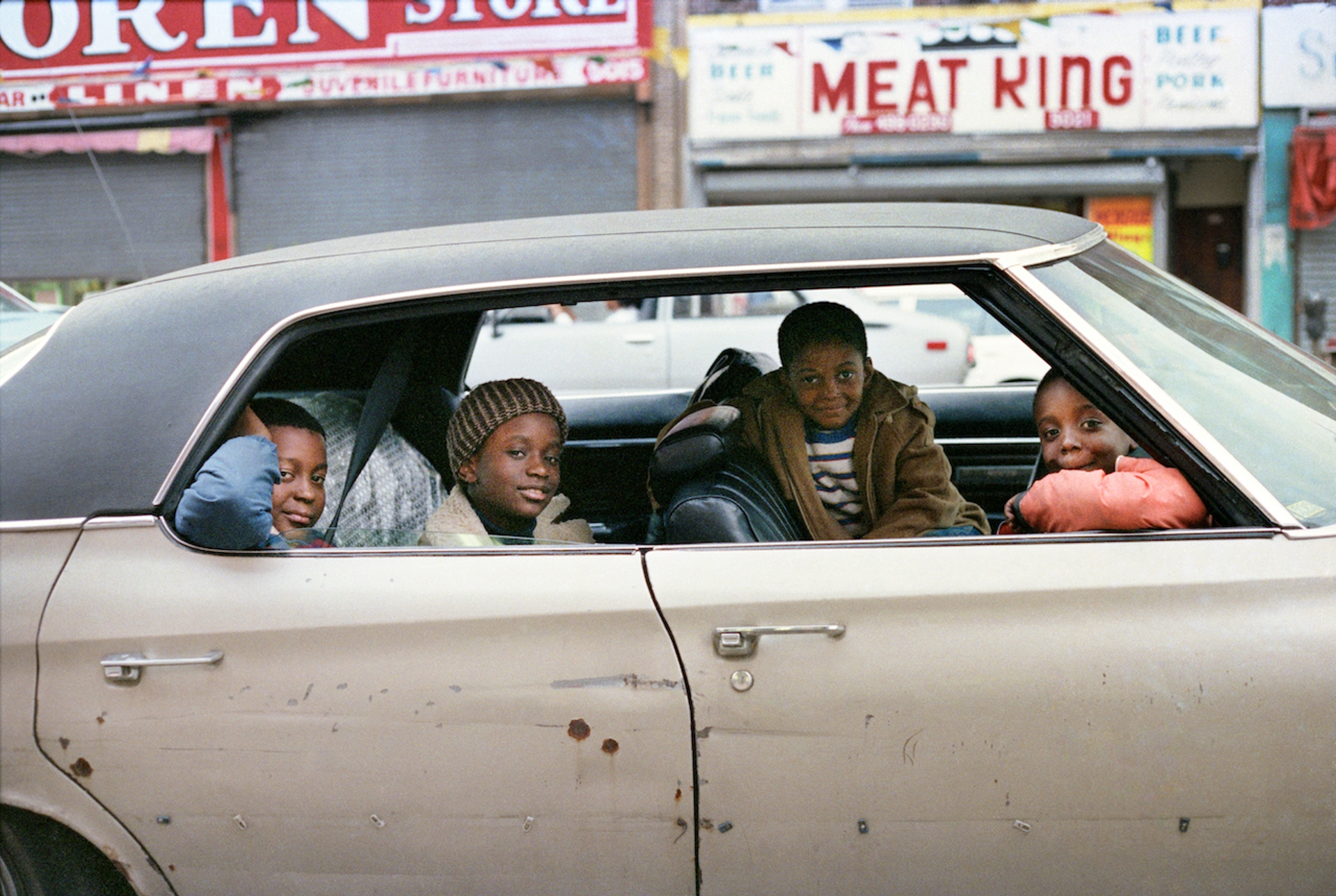 Jamel Shabazz, Joy Riding, Flatbush, Brooklyn, 1980. Courtesy of the artist.
