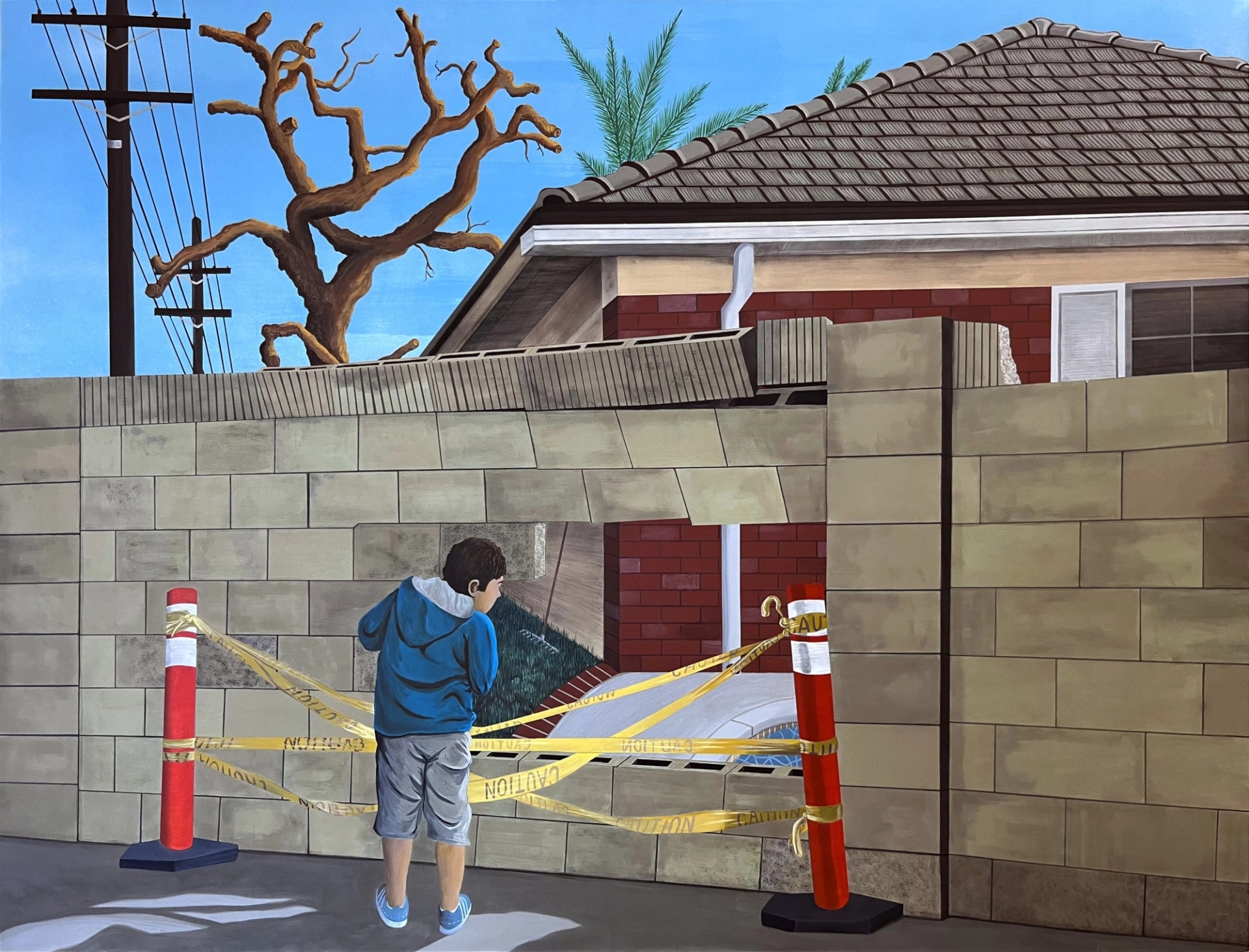 Ed Templeton, A Peek into the Rabbit Hole, 2021. Courtesy of the artist and Roberts Projects, Los Angeles.