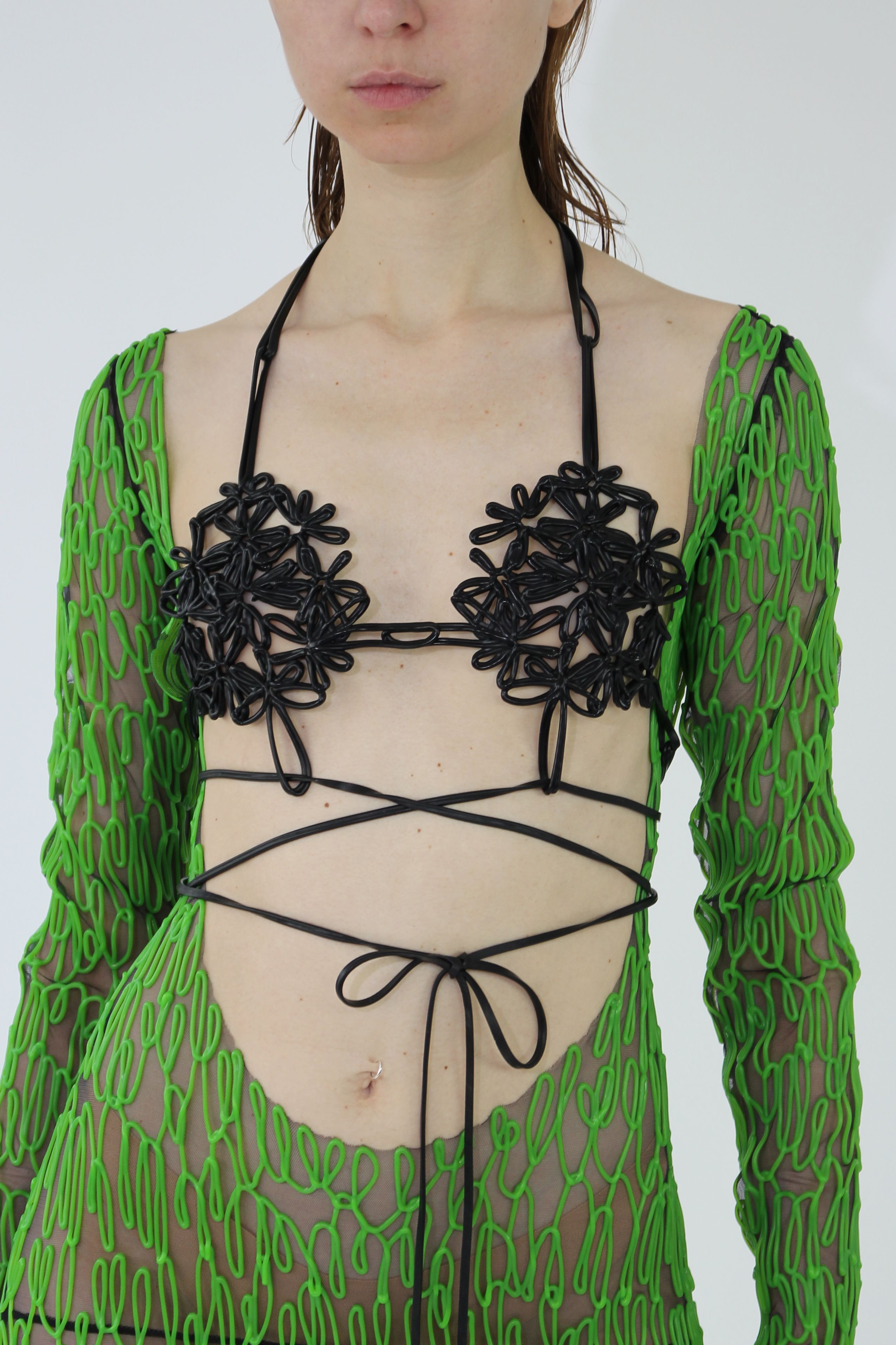 visit for】kasia kucharska花柄シースルートップス kasia kucharska