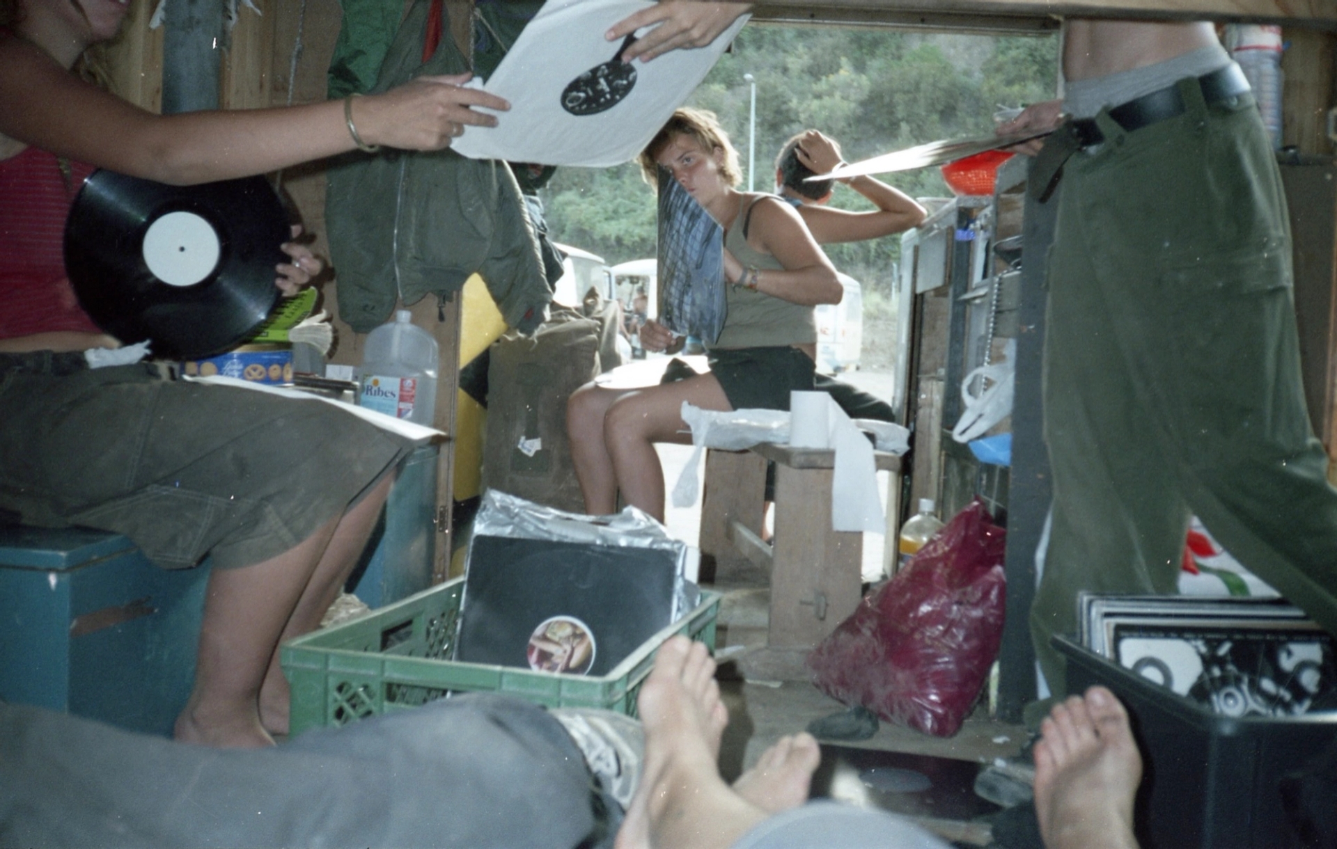 Record dusting at Hostomice Teknival, 1997.