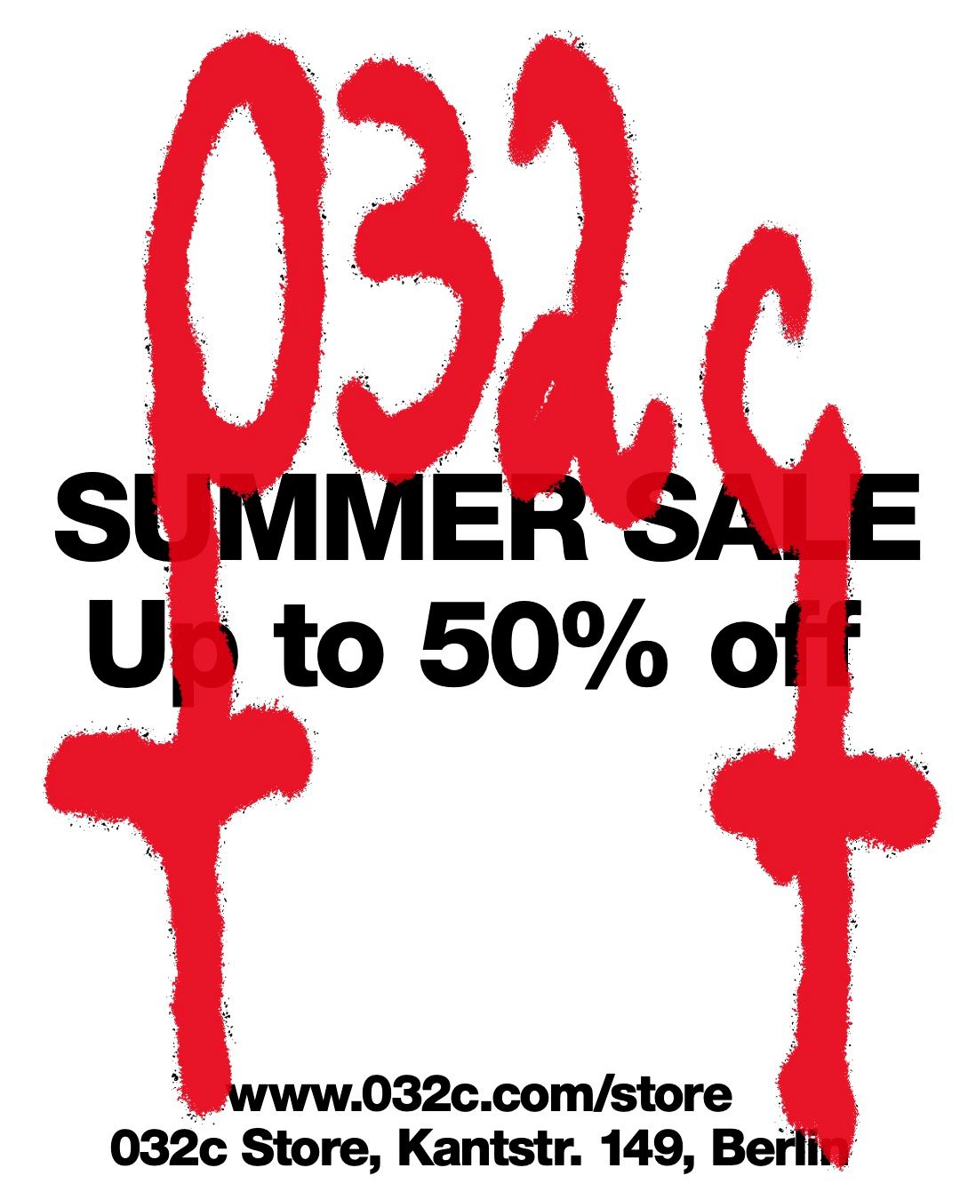 032c Summer Sale NOW! Up to 50% off | 032c