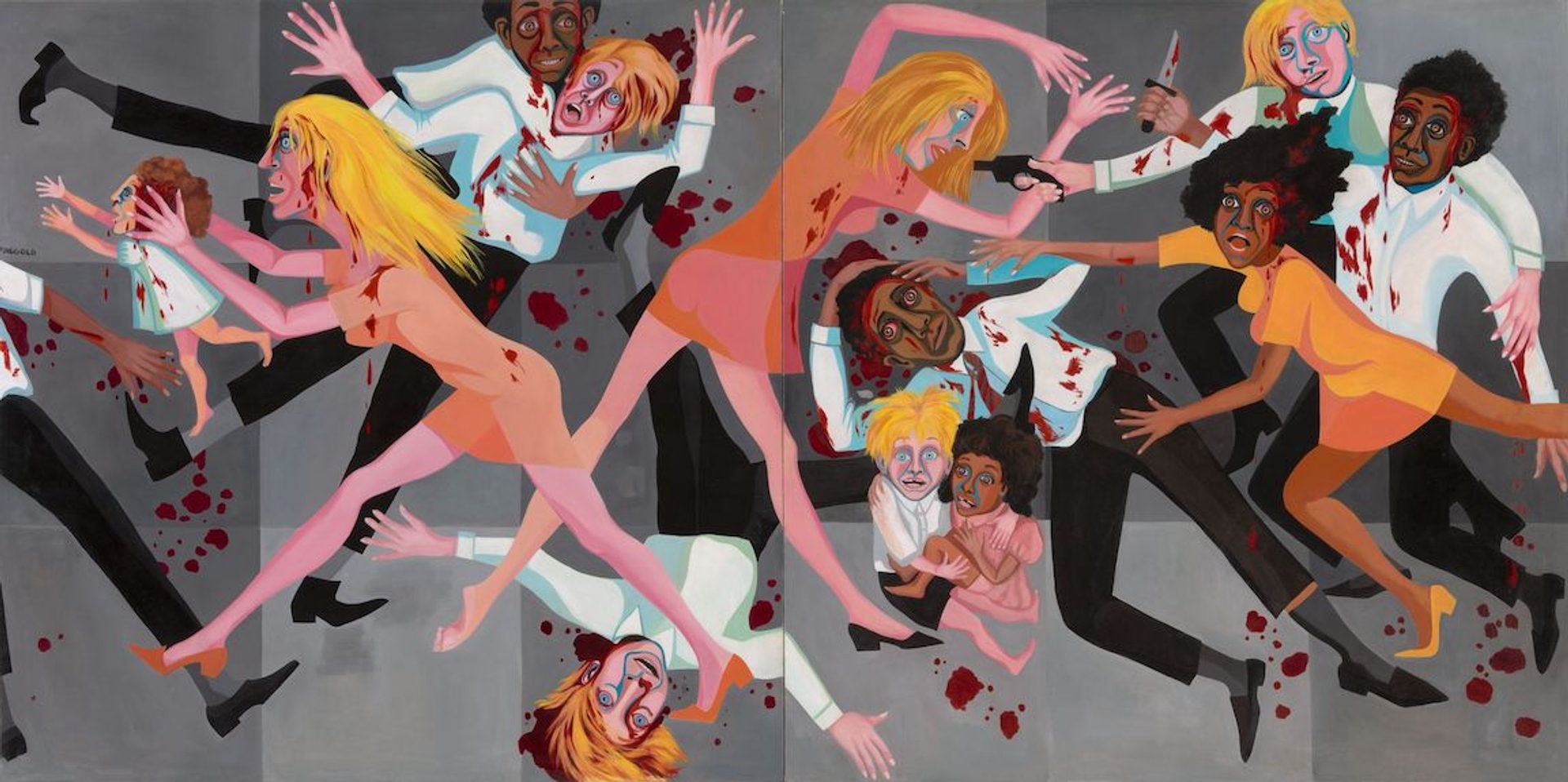 Faith Ringgold, American People Series #20: Die (1967). Courtesy of the Museum of Modern Art, NY.
