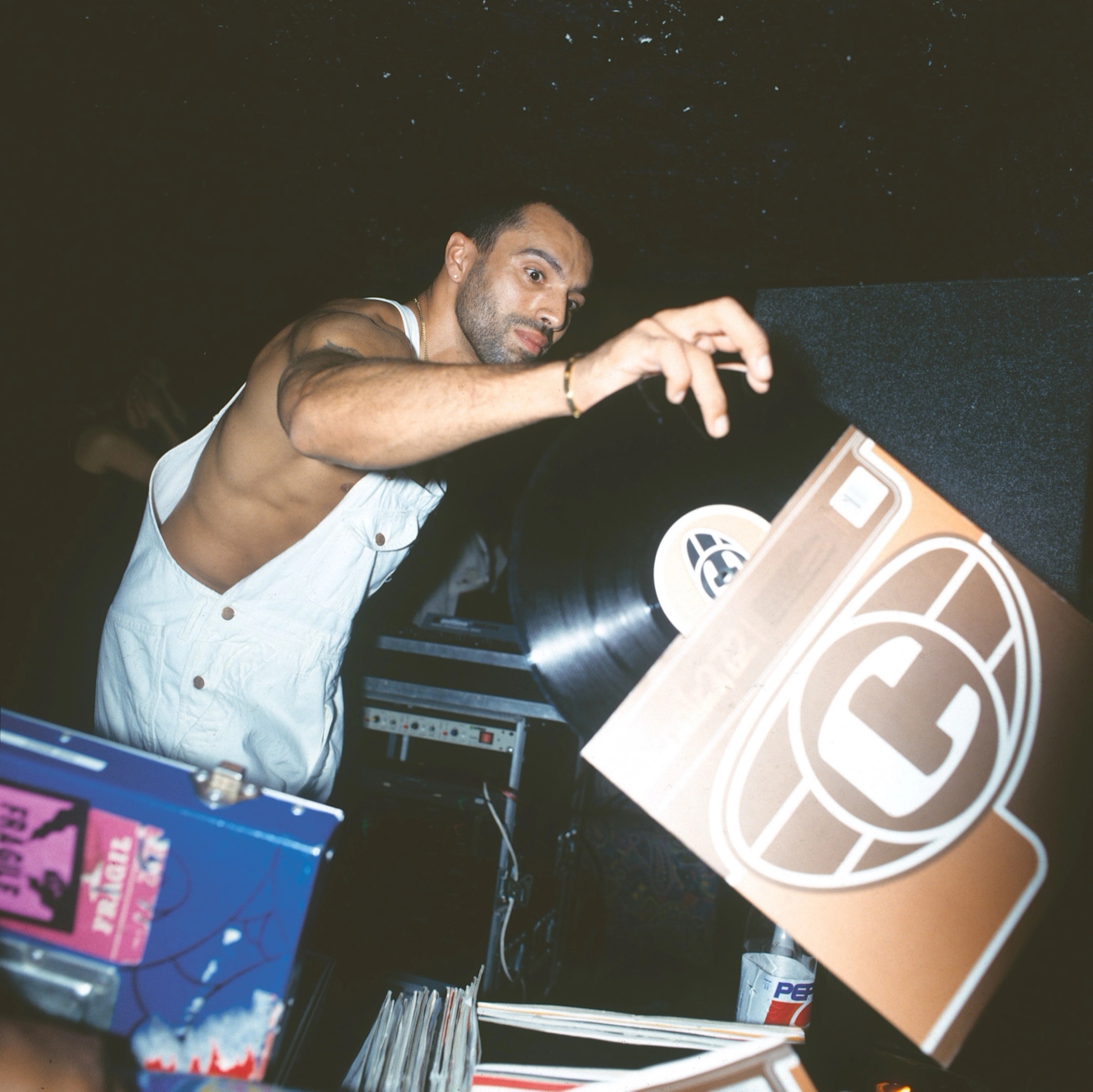 Dave Morales playing at My Way club, Naples, 1992, photo: Giovanni Calemma @calemma.g