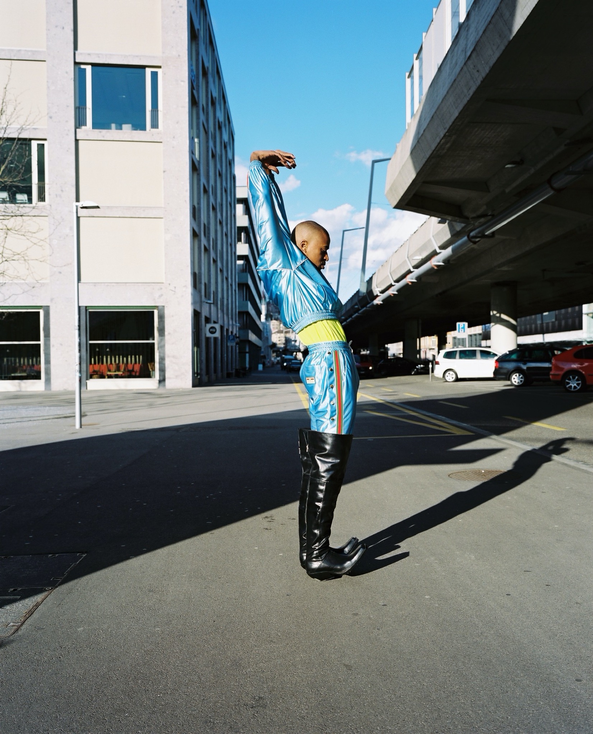 track suit GUCCI boots I S E STUDIO