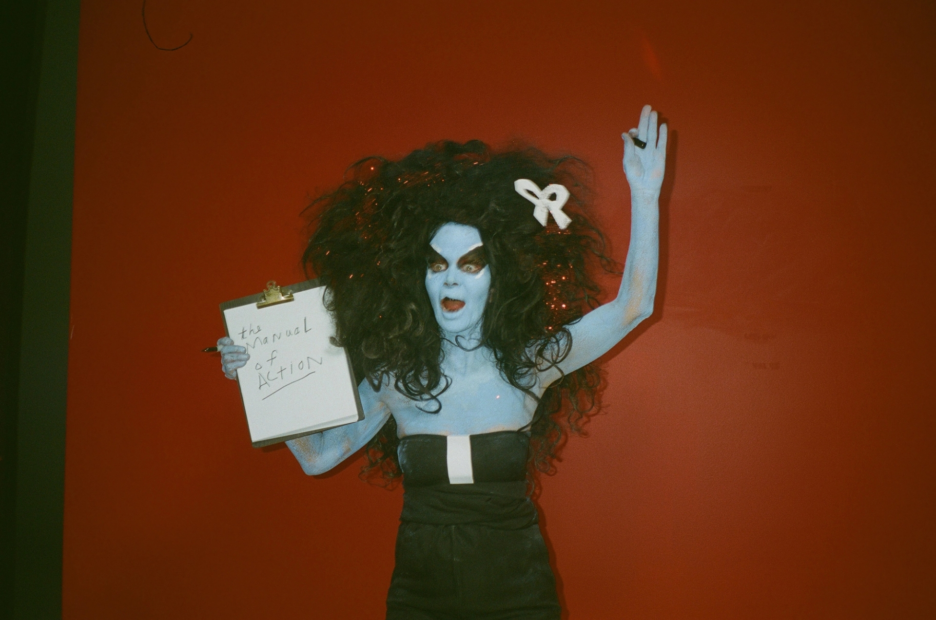 Kembra Pfahler, The Manual of Action BTS © CIRCA. Courtesy of CIRCA and Kembra Pfahler. Photo: Jasper Rischen.